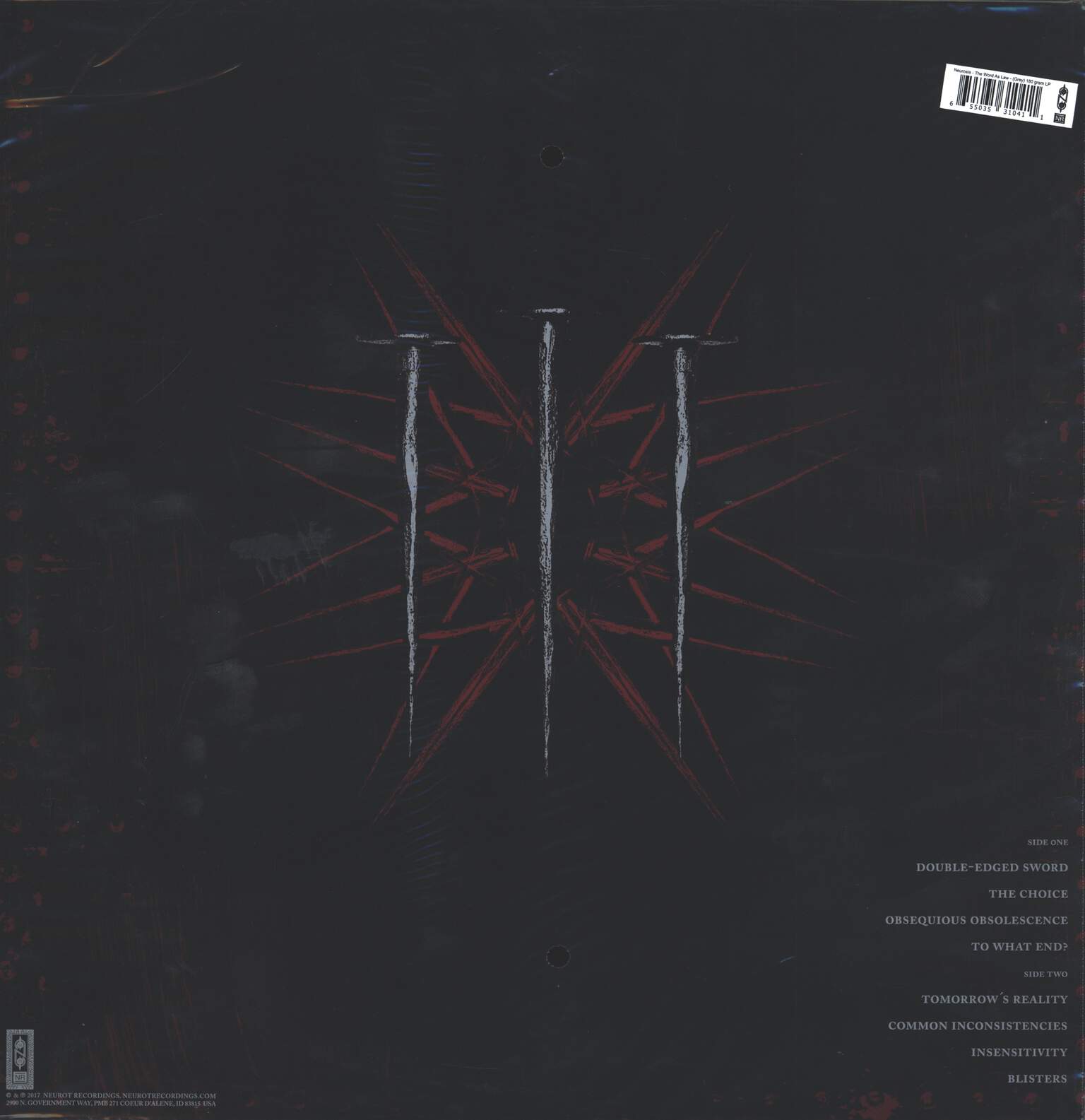 Neurosis: The Word As Law, LP (Vinyl)
