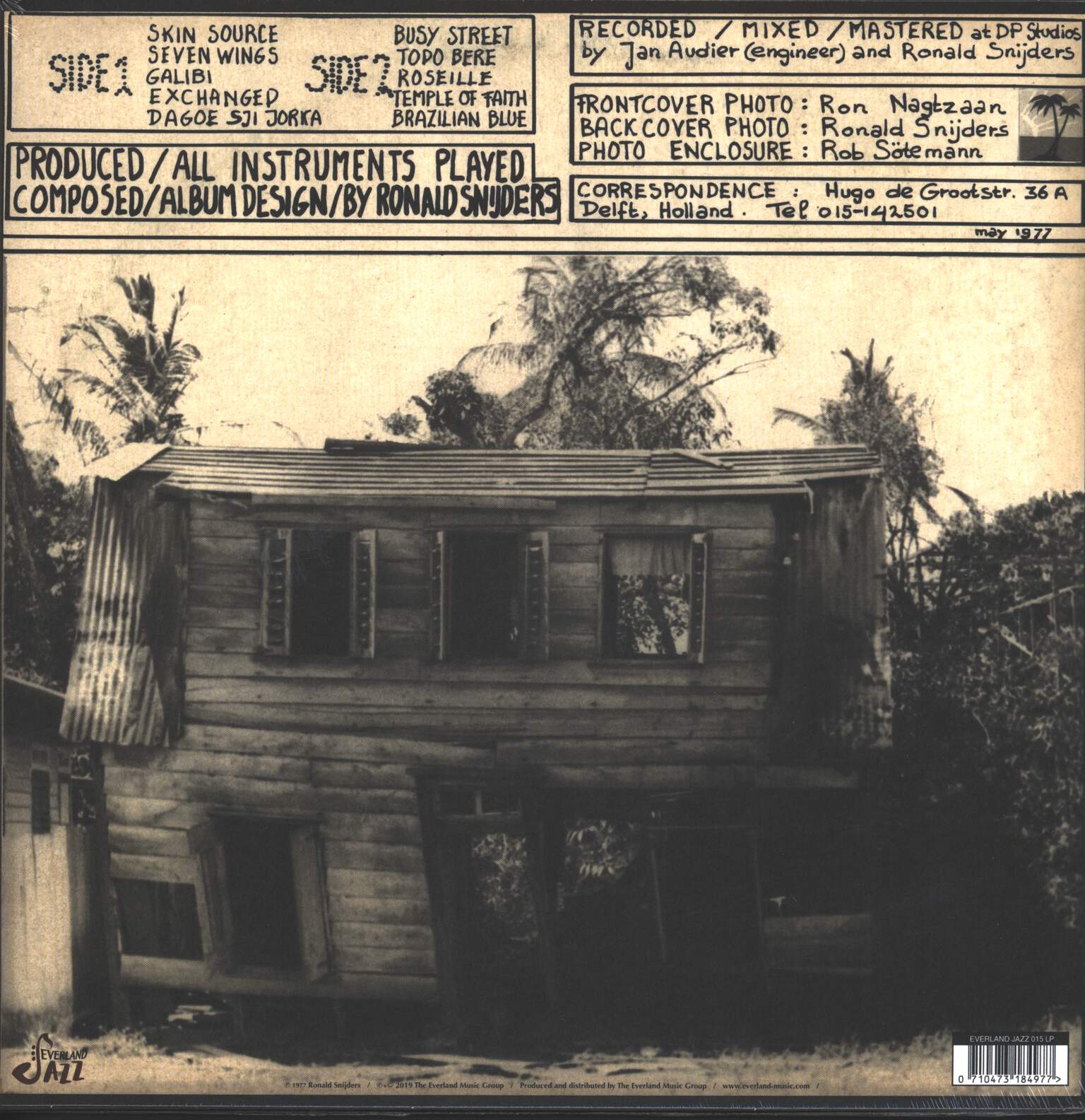 Ronald Snijders: Natural Sources, LP (Vinyl)