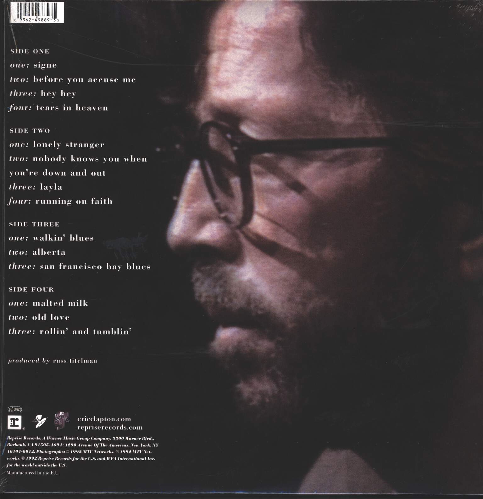 Eric Clapton: Unplugged, 2×LP (Vinyl)