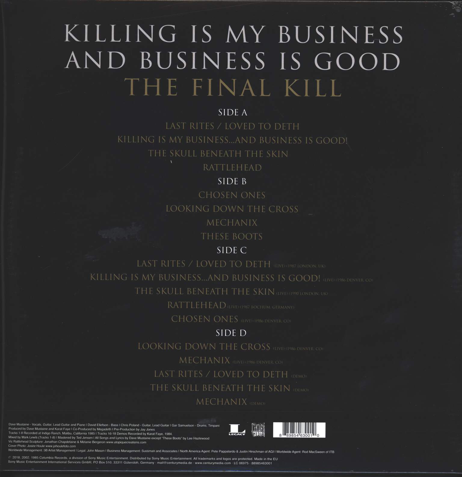 Megadeth: Killing Is My Business And Business Is Good (The Final Kill), 2×LP (Vinyl)
