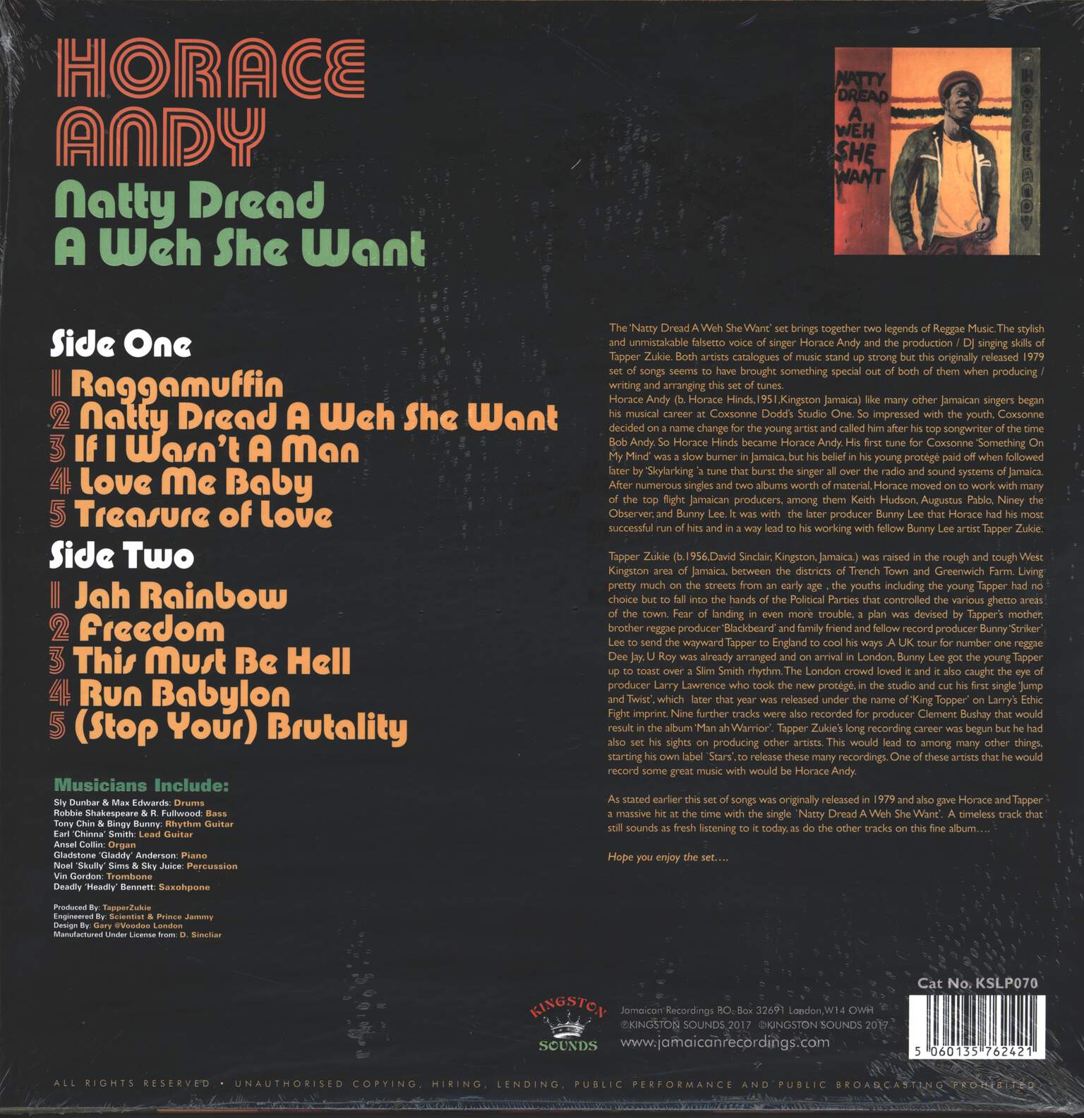 Horace Andy: Natty Dread A Weh She Want, LP (Vinyl)