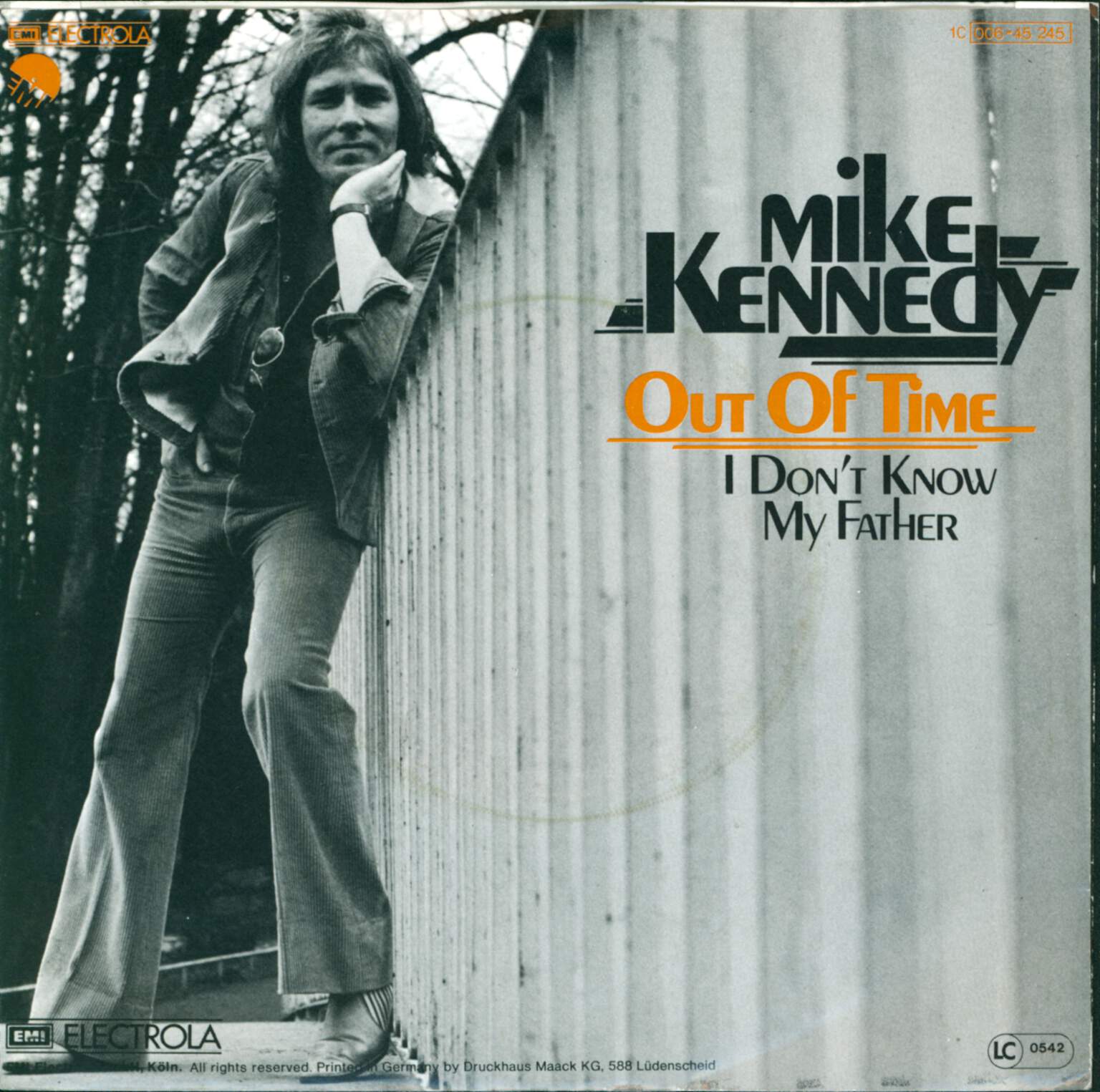 Mike Kennedy: Out Of Time / I Don't Know My Father, 7" Single (Vinyl)