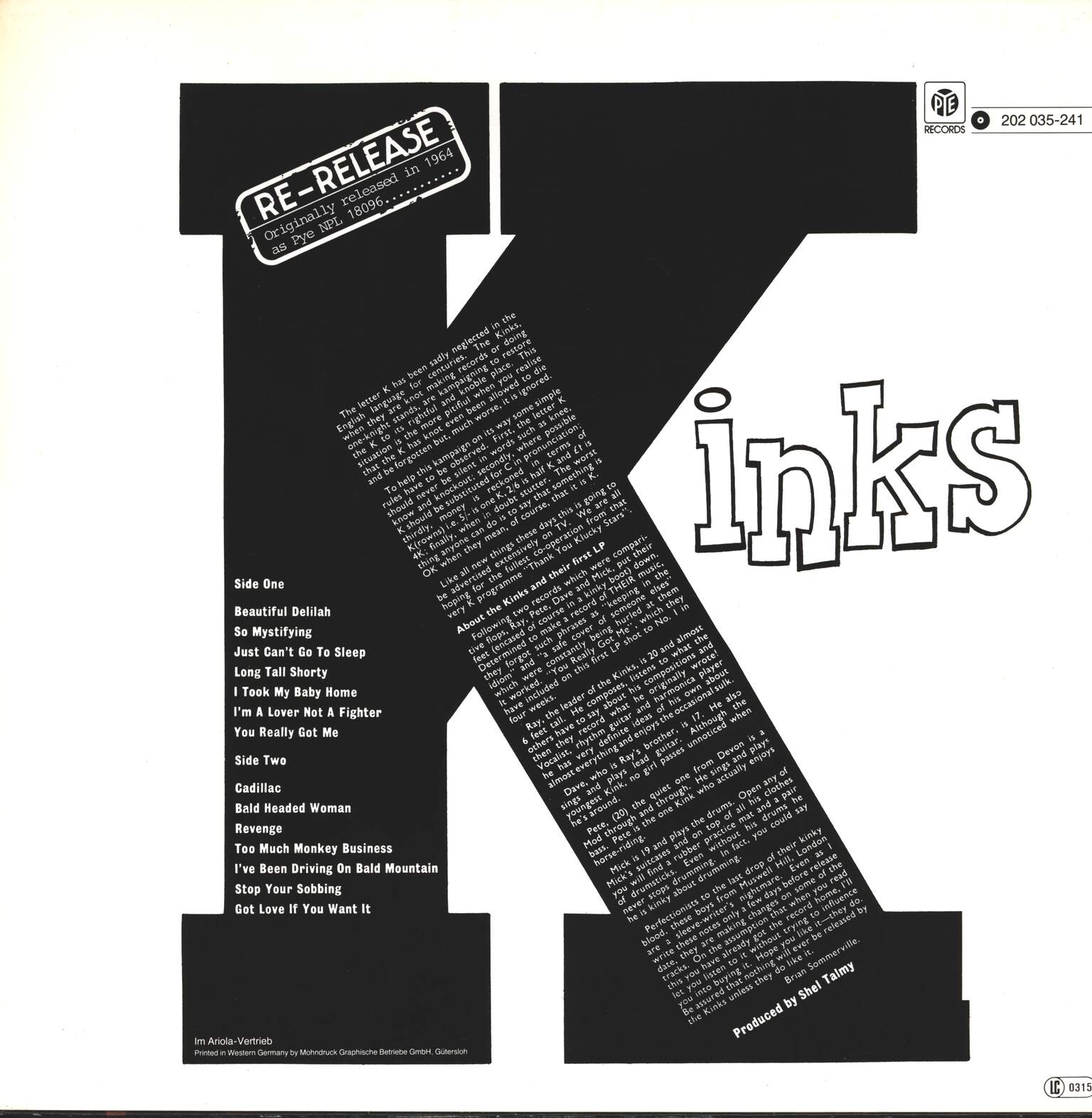 The Kinks: Kinks, LP (Vinyl)