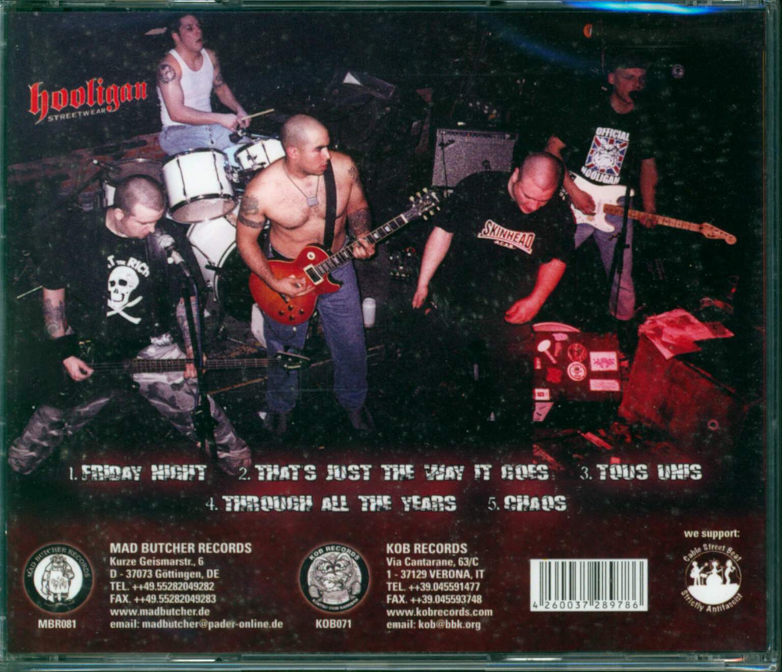 The Prowlers: Chaos In The City, CD