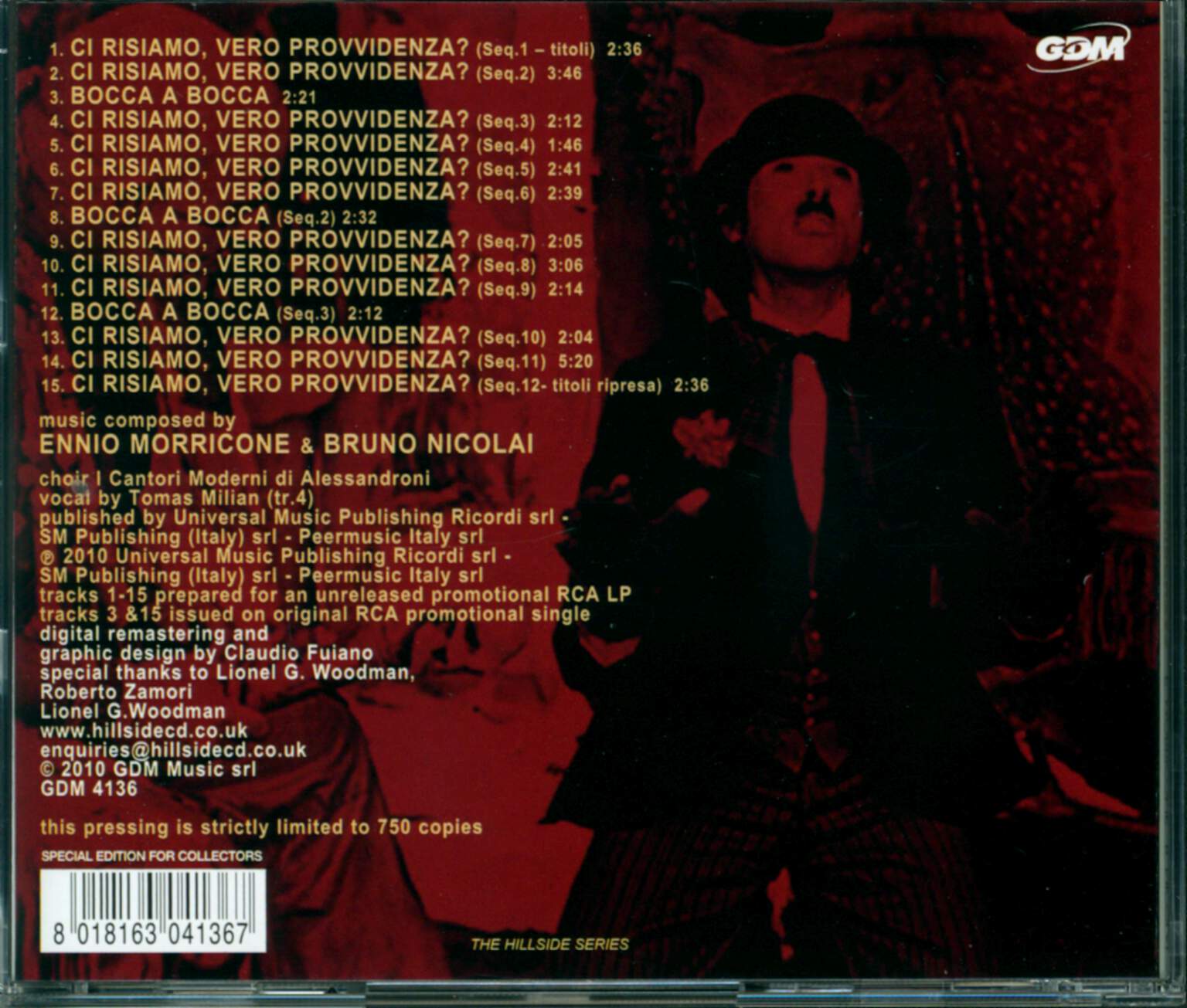 Ennio Morricone: Ci Risiamo, Vero Provvidenza? (Original Soundtrack In Full Stereo), CD