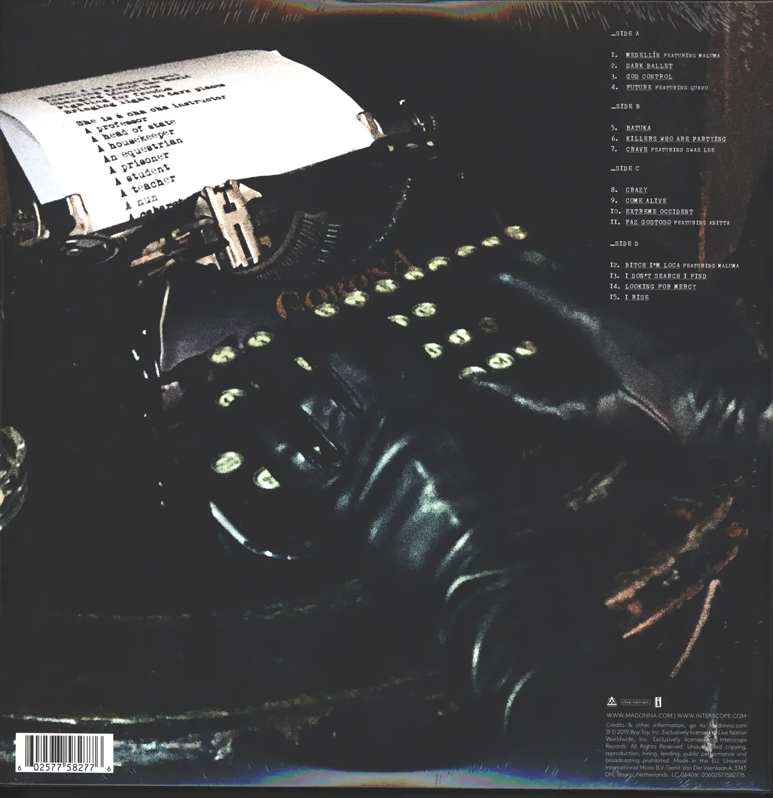 Madonna: Madame X, 2×LP (Vinyl)