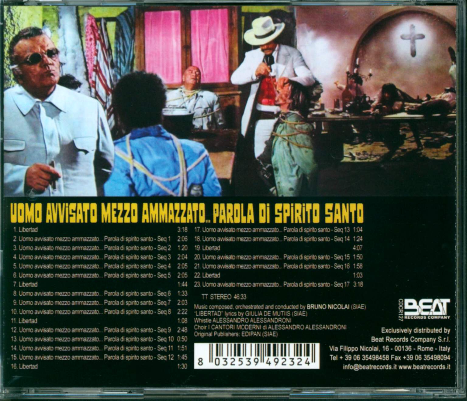 Bruno Nicolai: Uomo Avvisato Mezzo Ammazzato...Parola Di Spirito Santo, CD