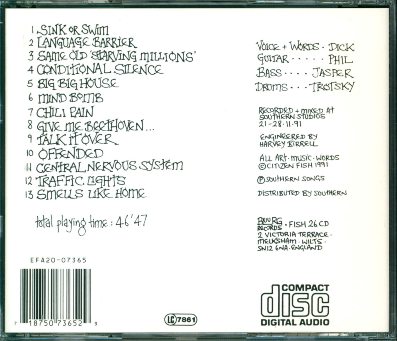 Citizen Fish: Wider Than A Postcard, CD