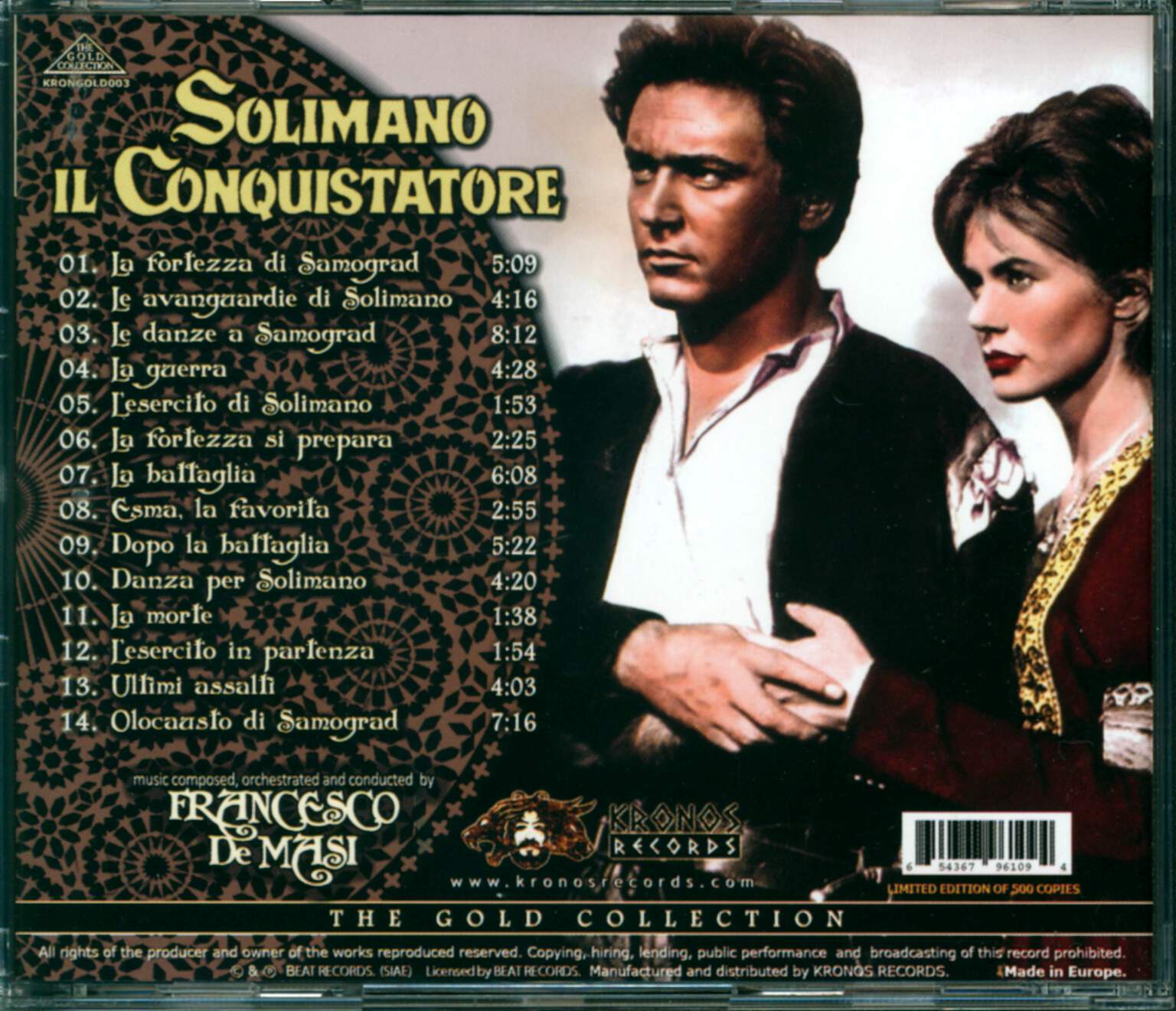 Francesco De Masi: Solimano Il Conquistatore, CD