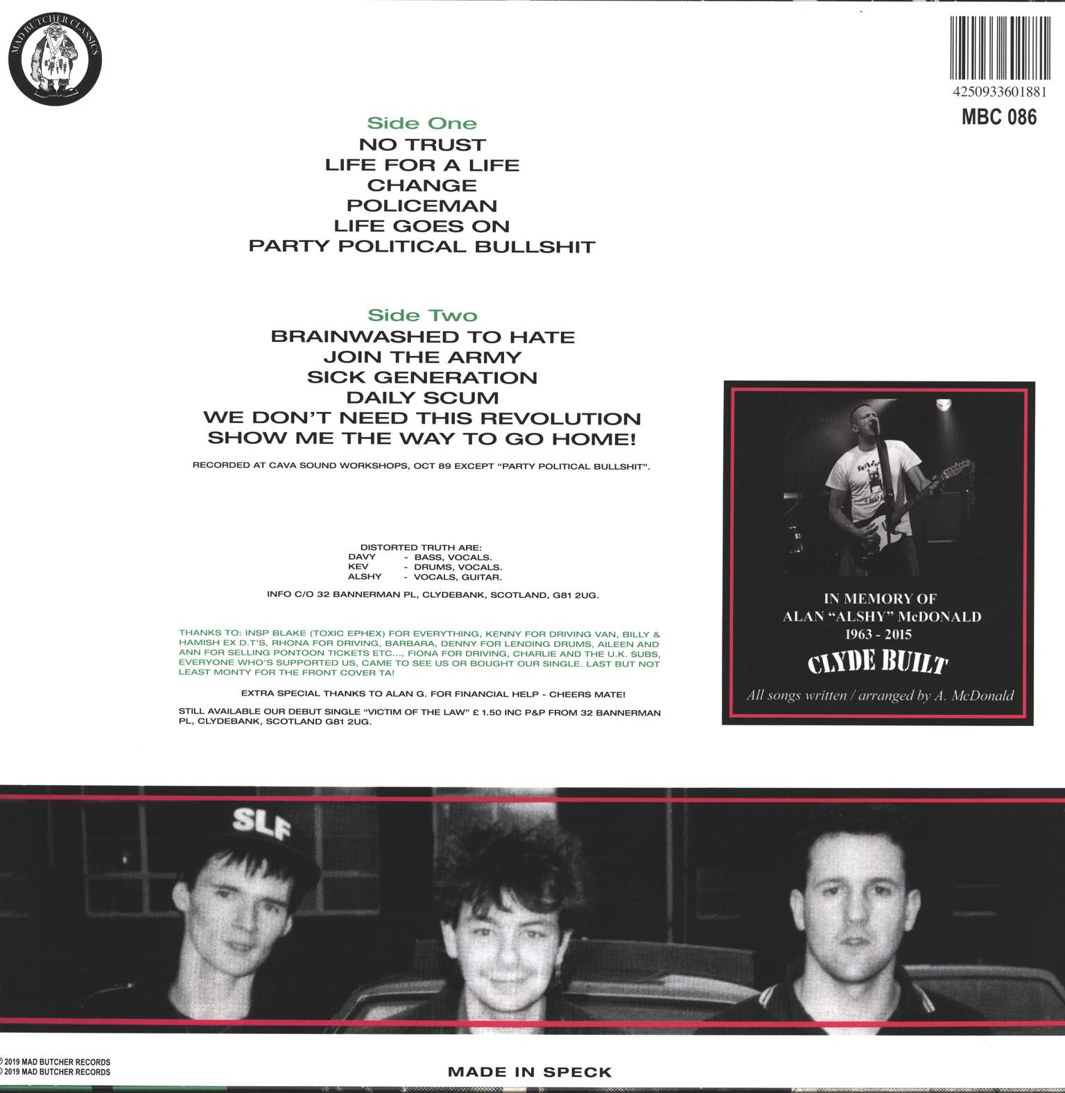 Distorted Truth: Smashed Hits, LP (Vinyl)
