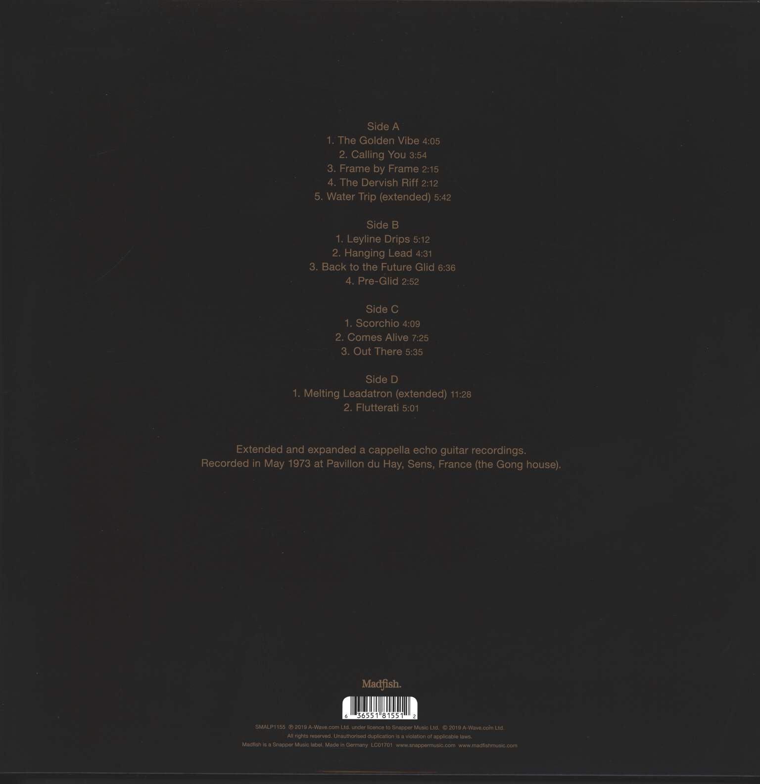 Steve Hillage: The Golden Vibe, 2×LP (Vinyl)