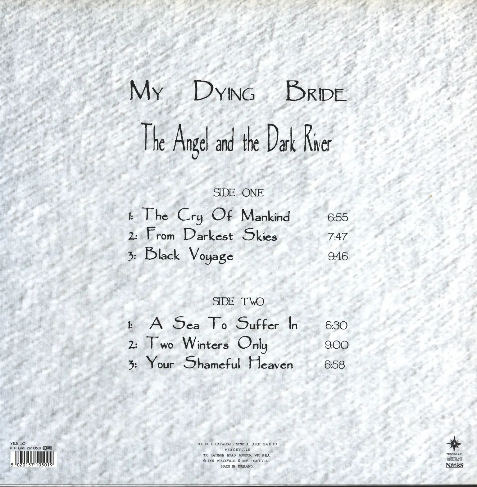 My Dying Bride: The Angel And The Dark River, LP (Vinyl)