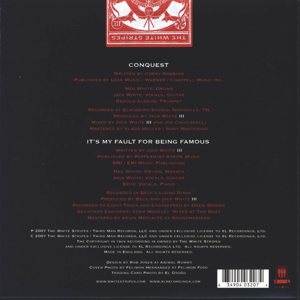 The White Stripes: Conquest 1/3, 7" Single (Vinyl)
