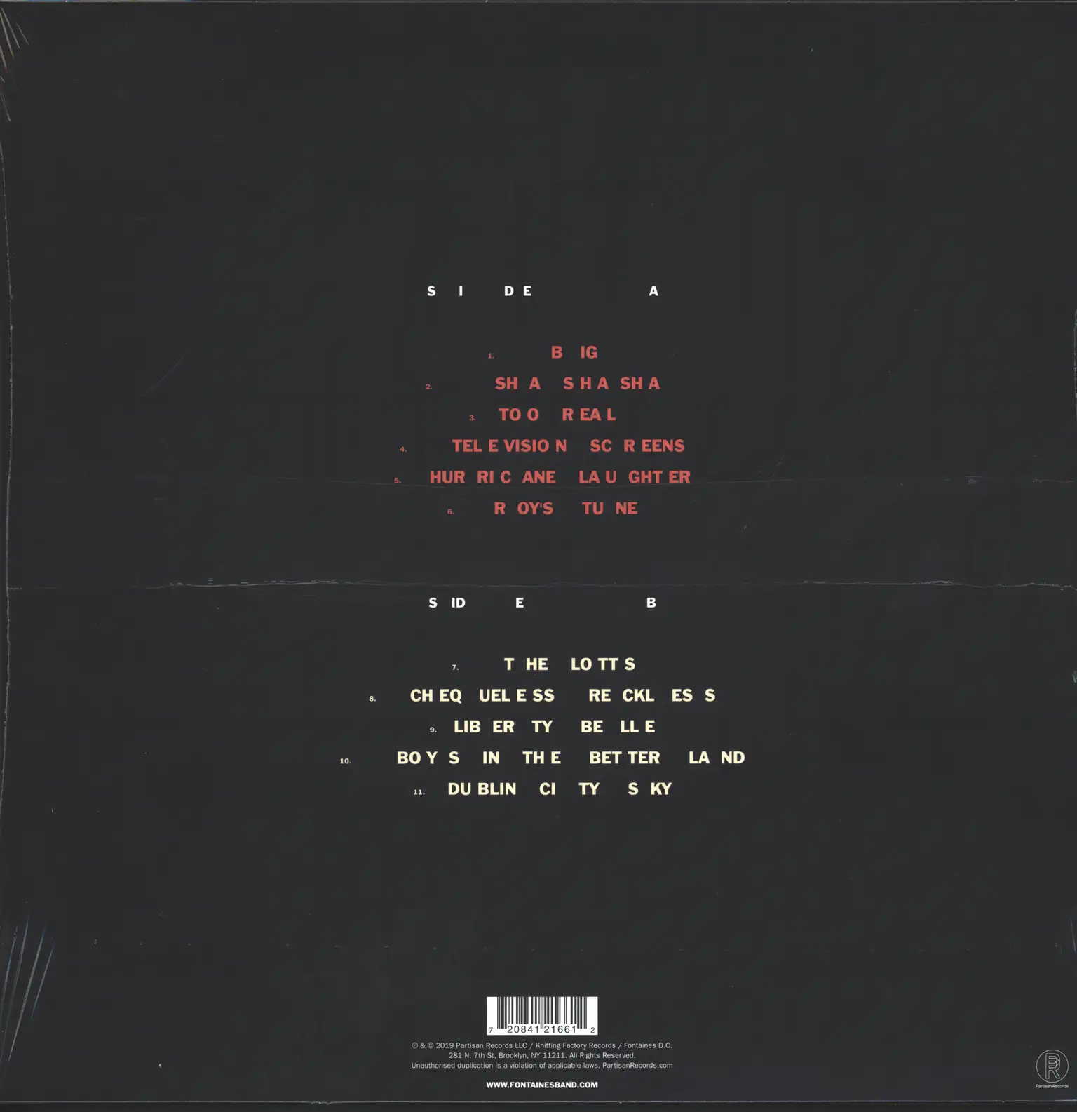 Fontaines D.C.: Dogrel, LP (Vinyl)