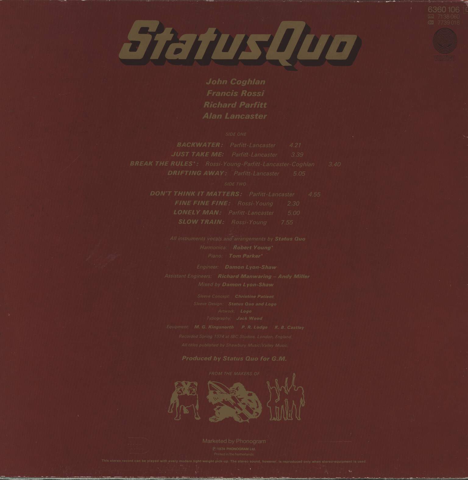 Status Quo: Quo, LP (Vinyl)