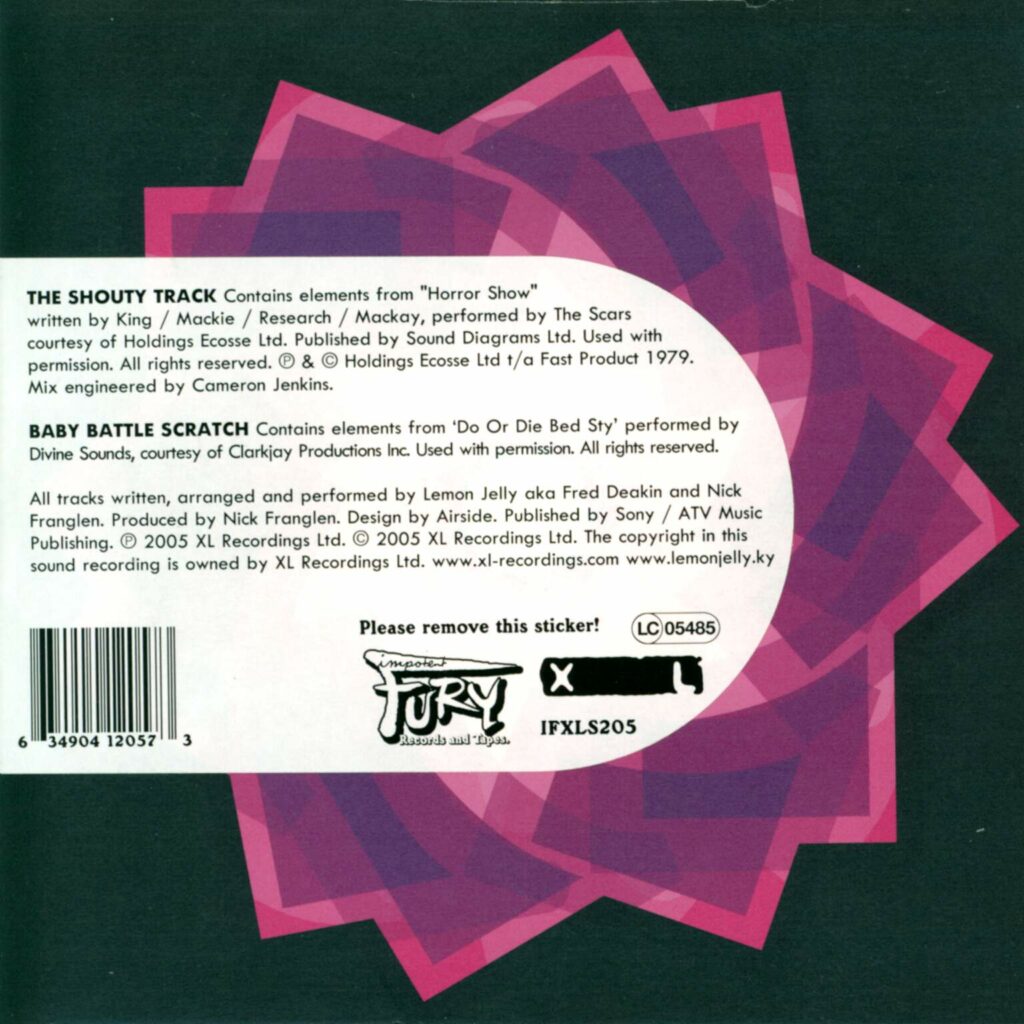 Lemon Jelly: The Shouty Track, 7" Single (Vinyl)