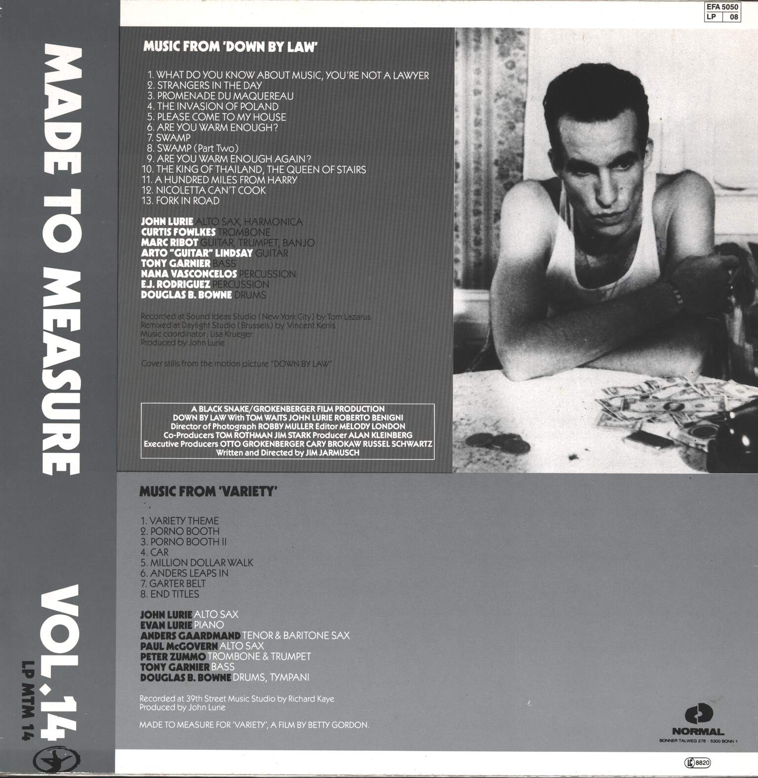 John Lurie: Original Soundtracks By John Lurie From Down By Law And Variety (Made To Measure Vol.14), LP (Vinyl)