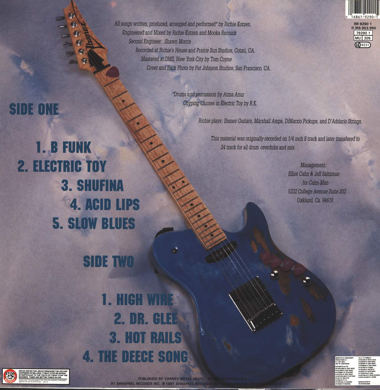 Richie Kotzen: Electric Joy, LP (Vinyl)