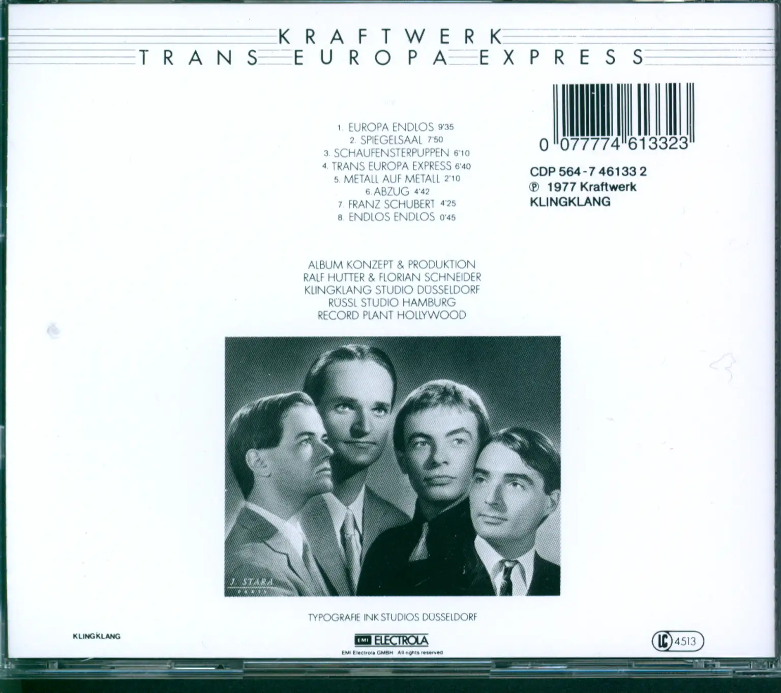 Kraftwerk: Trans Europa Express, CD