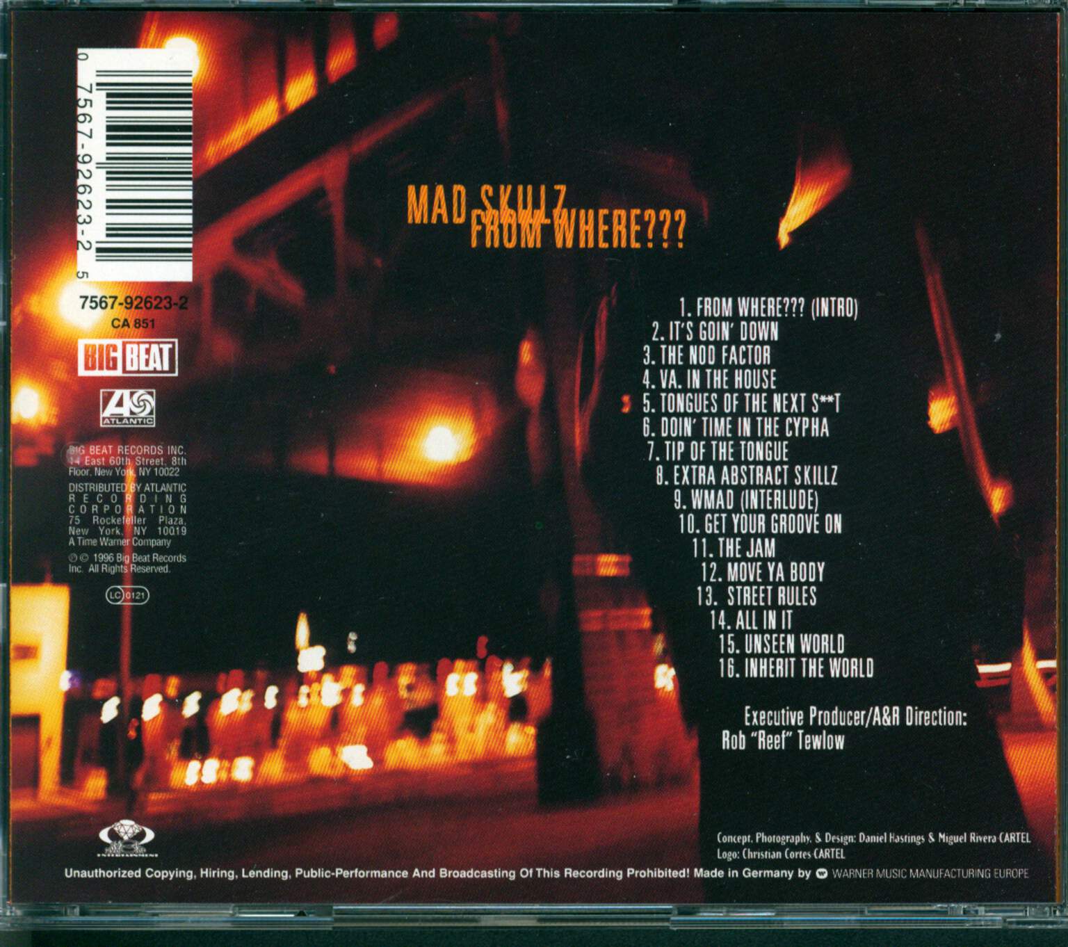 Mad Skillz: From Where???, CD
