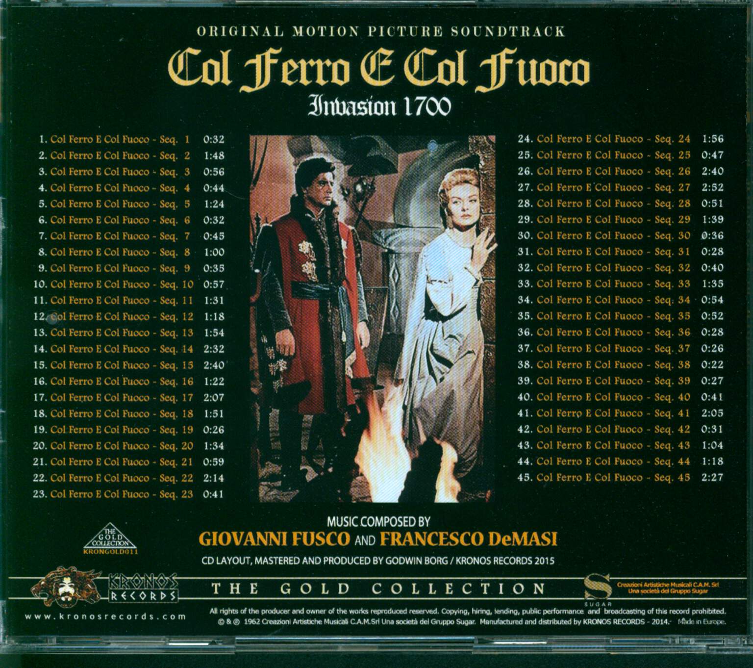 Giovanni Fusco: Col Ferro E Col Fuoco, CD
