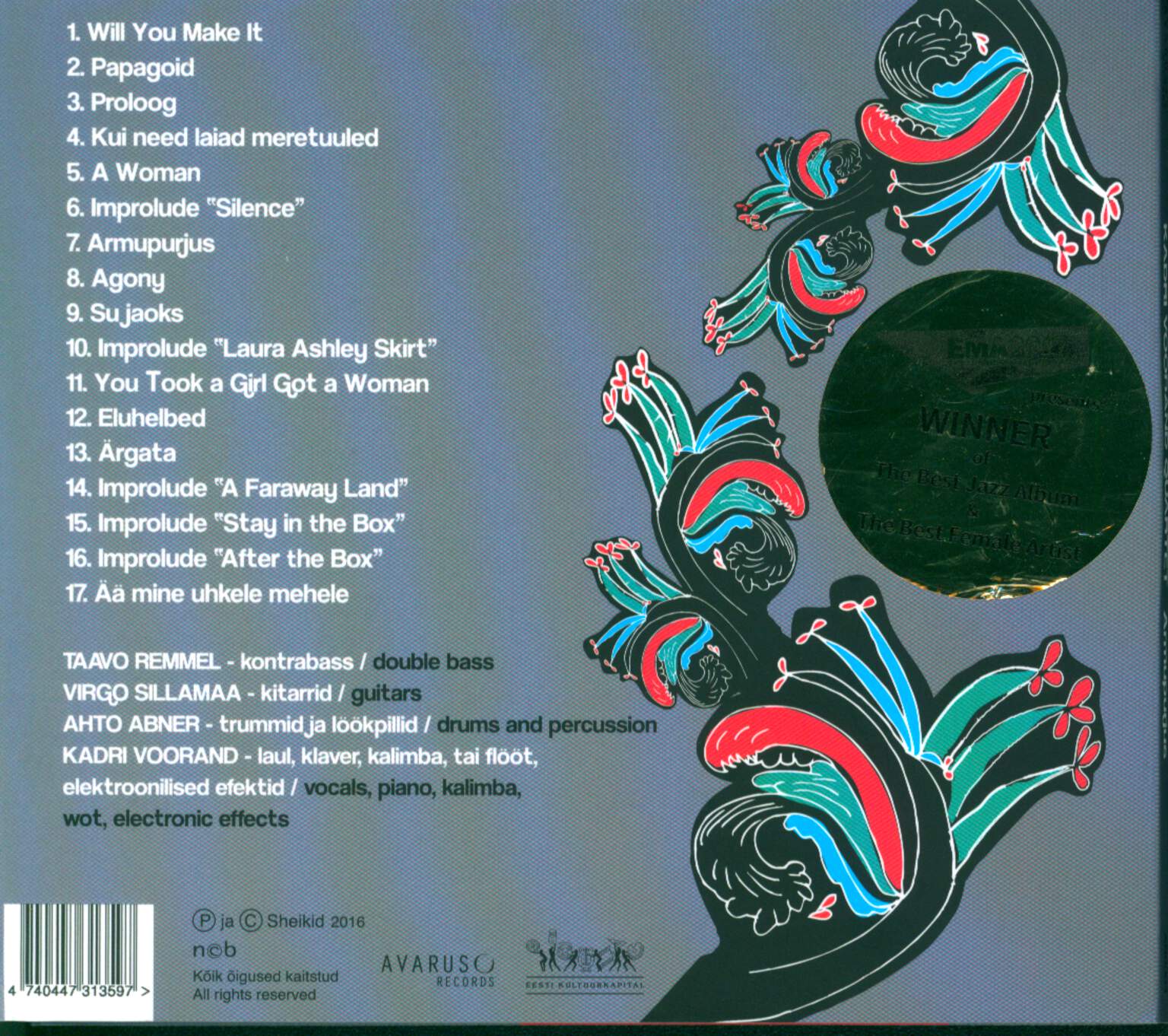 Kadri Voorand Quartet: Armupurjus, CD