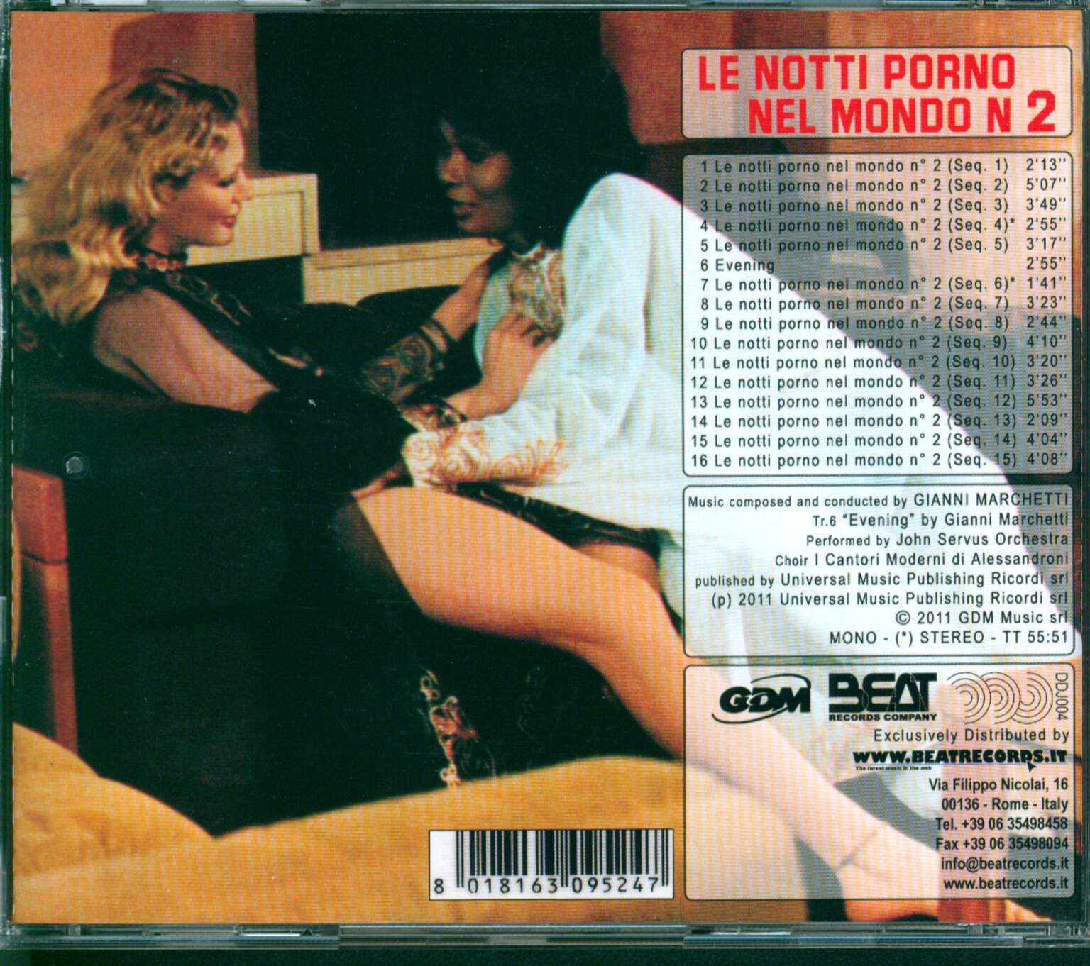 Gianni Marchetti: Le Notti Porno Nel Mondo N. 2 (Original Soundtrack), CD