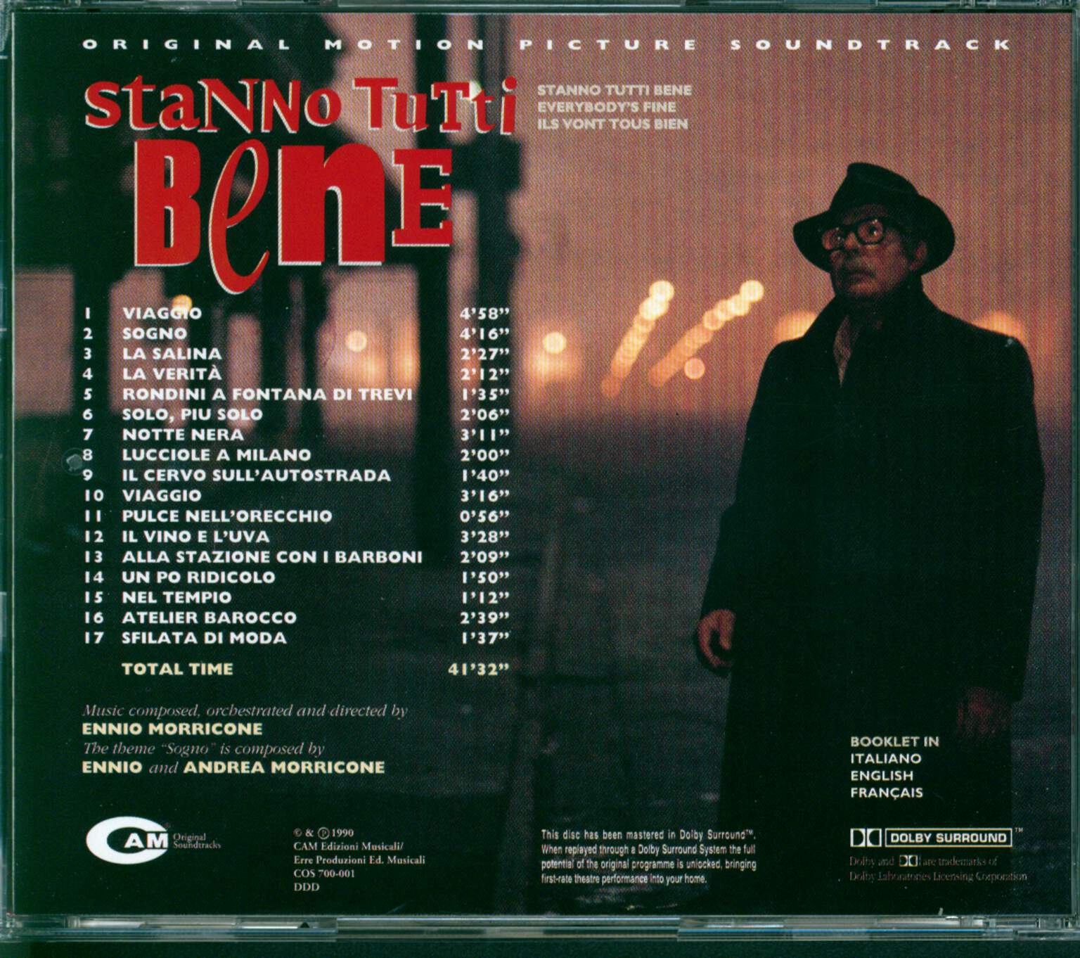 Ennio Morricone: Stanno Tutti Bene (Original Motion Picture Soundtrack), CD