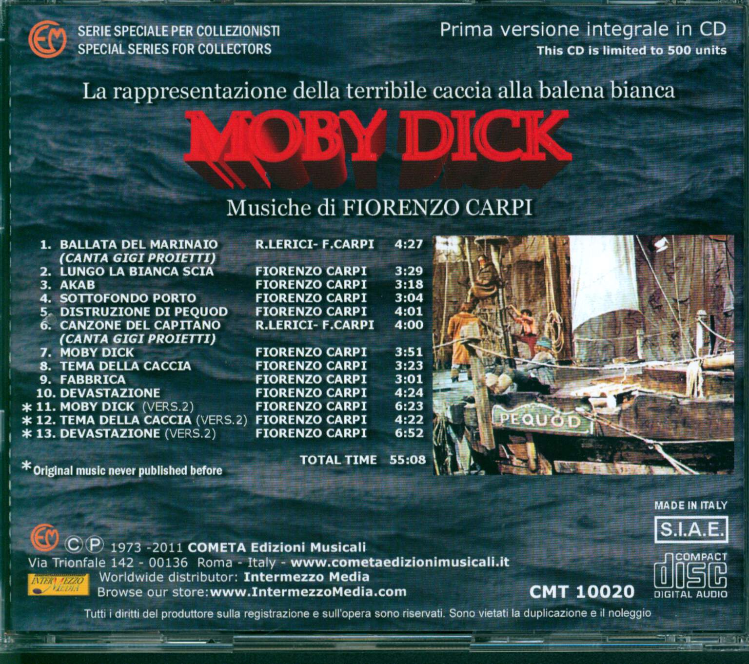 Fiorenzo Carpi: Moby Dick, CD
