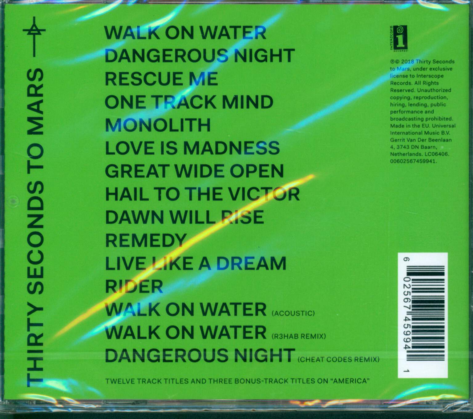 30 Seconds To Mars: America, CD