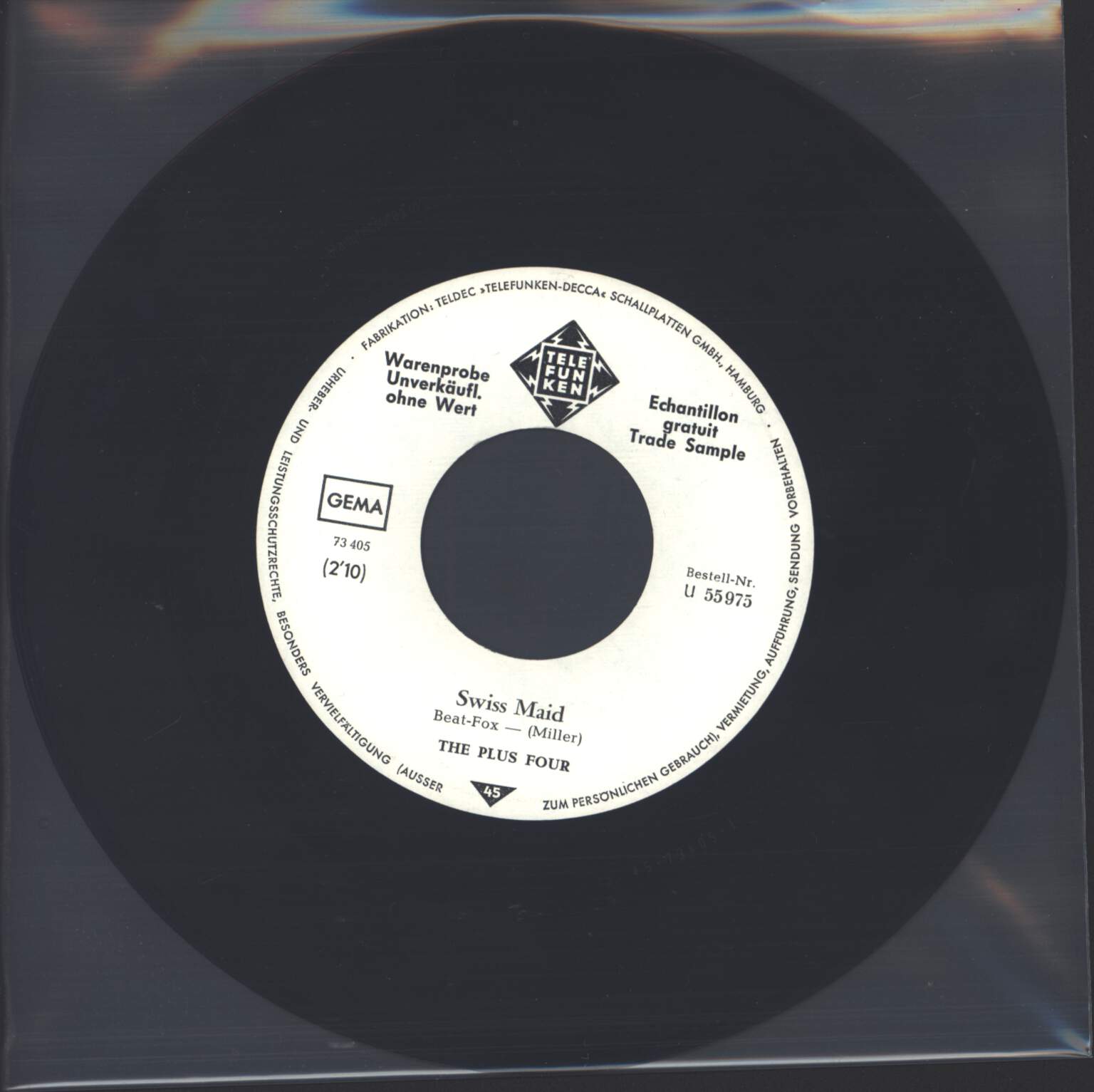The Plus Four: Silence Is Golden, 7" Single (Vinyl)