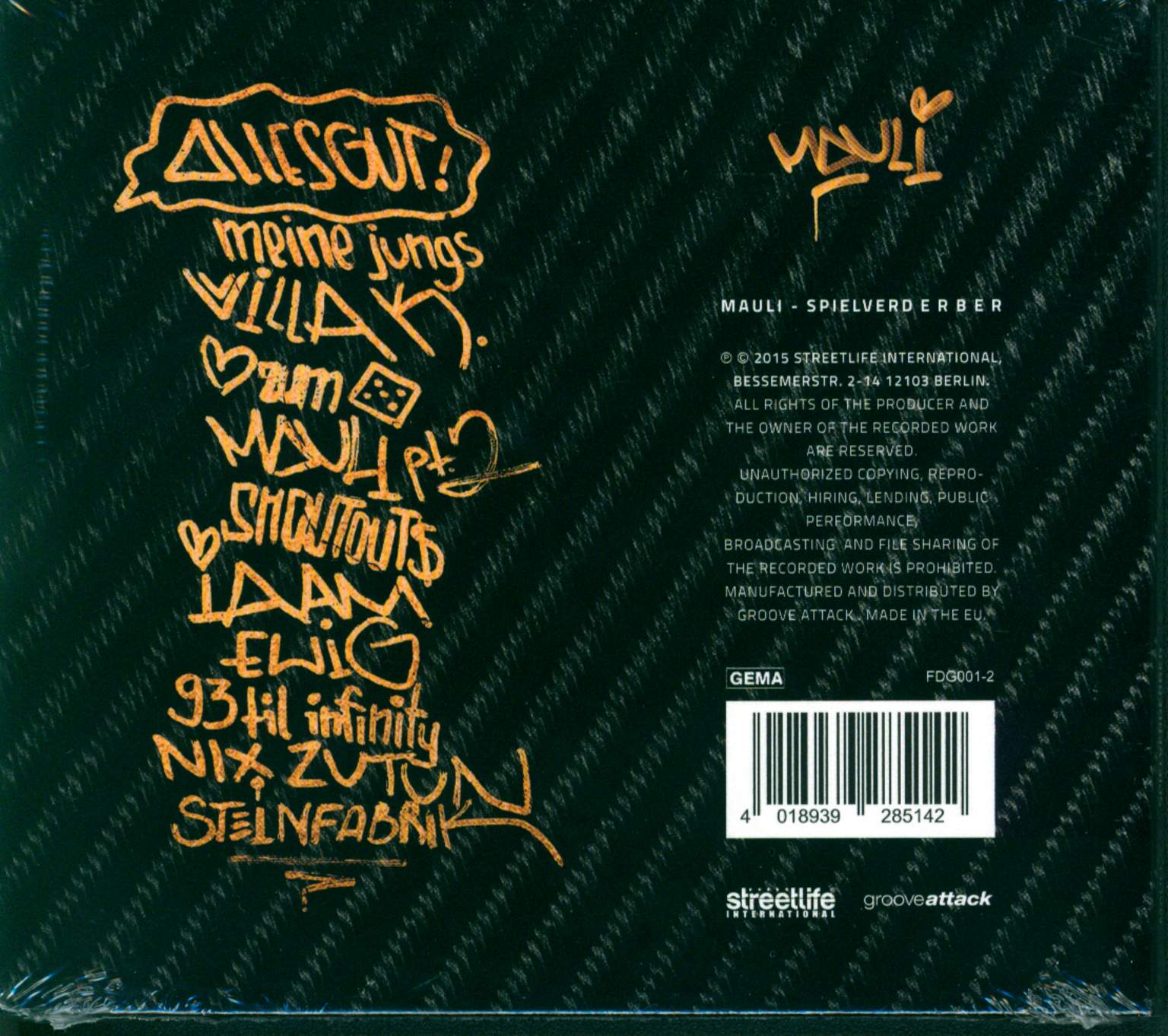 Mauli: Spielverderber, CD
