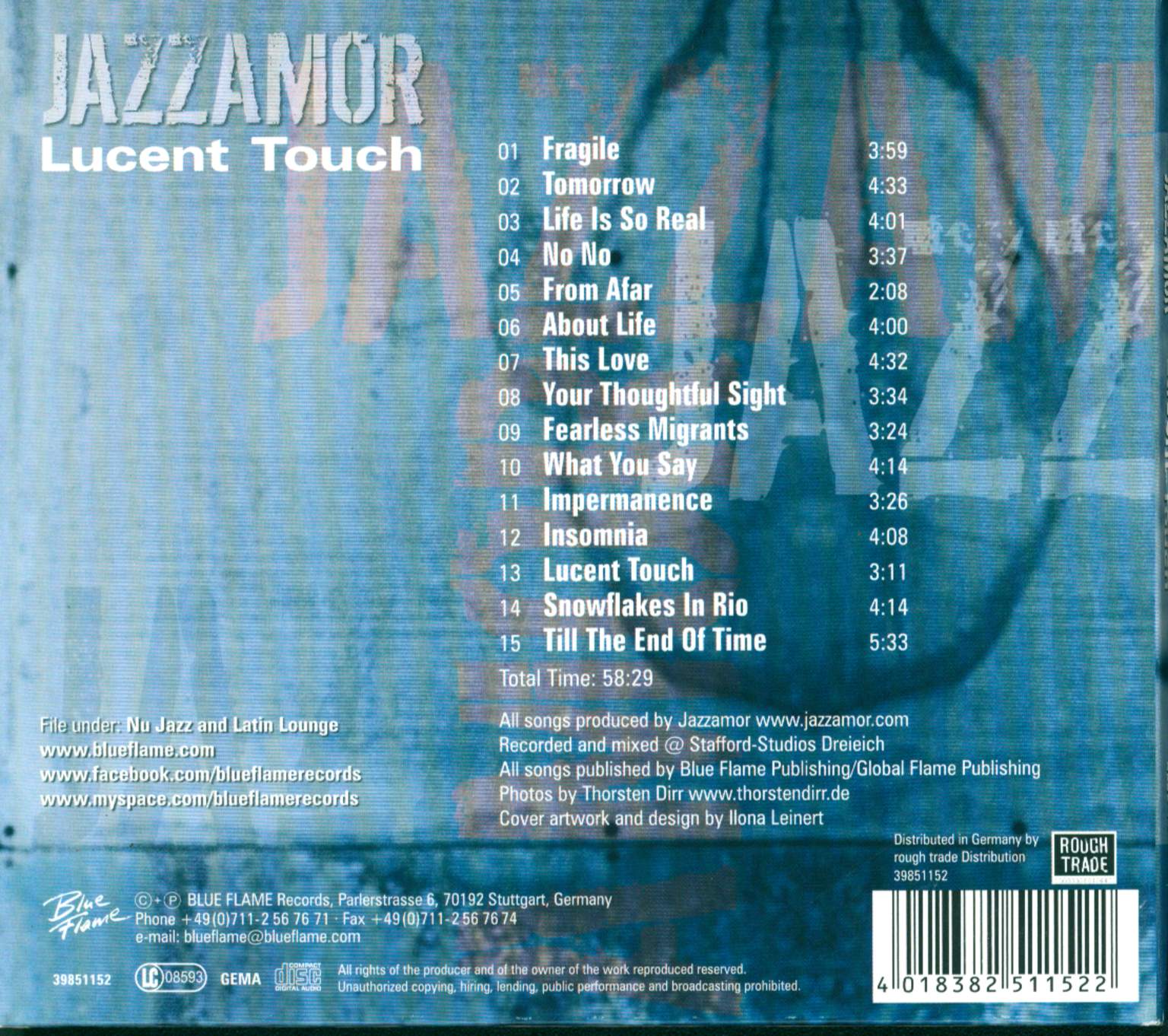 Jazzamor: Lucent Touch, CD