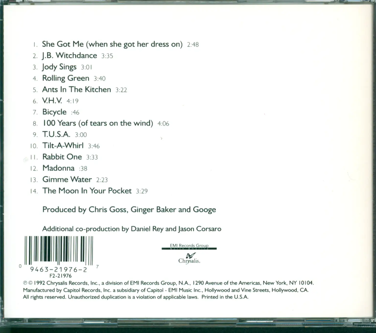 Masters Of Reality: Sunrise On The Sufferbus, CD