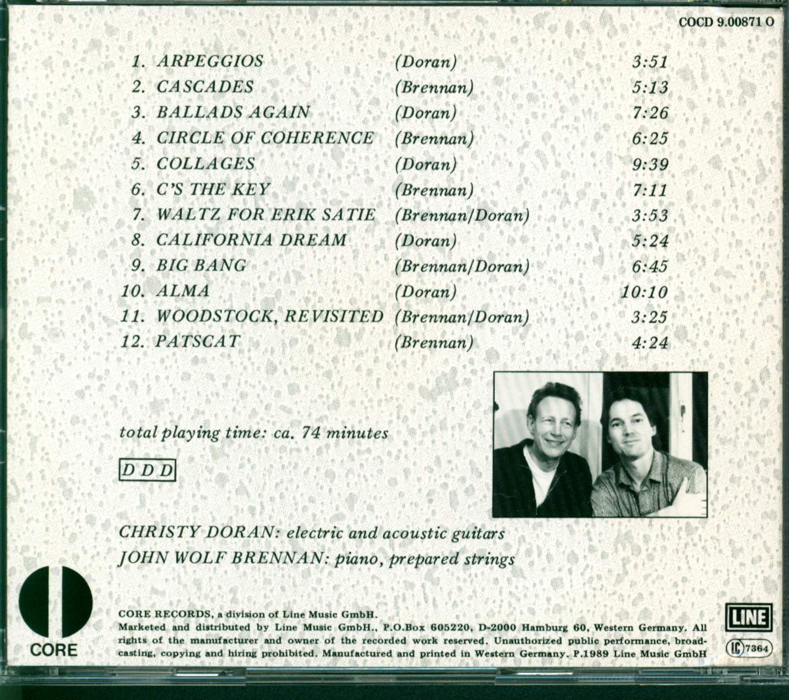 Christy Doran: Henceforward, CD