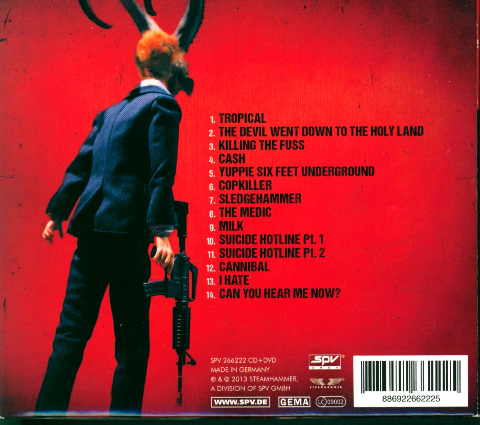 Betzefer: The Devil Went Down To The Holy Land, CD