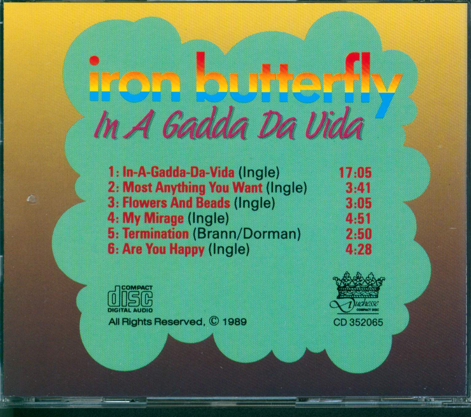 Iron Butterfly: In A Gadda Da Vida, CD