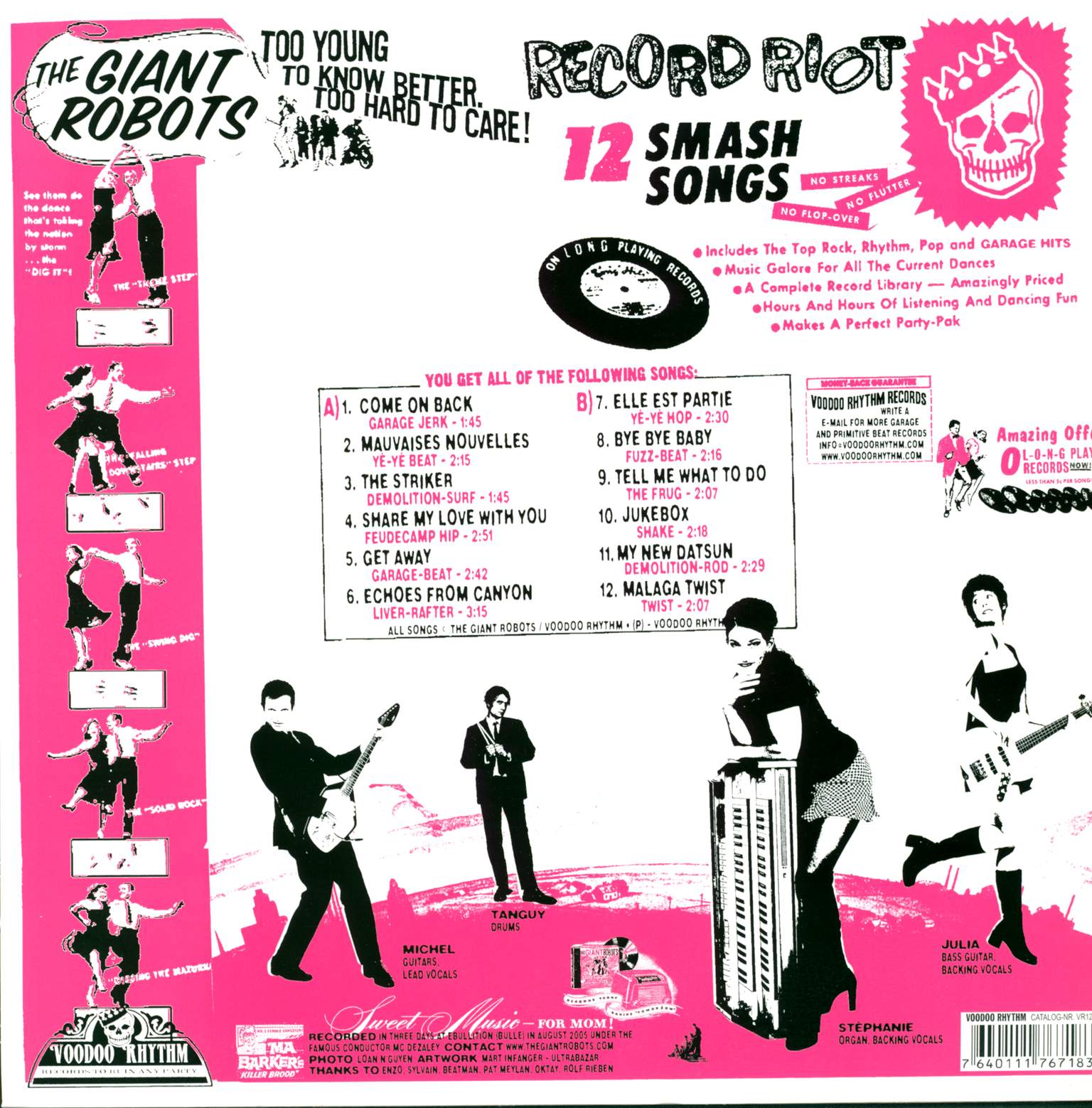 The Giant Robots: Too Young To Know Better. Too Hard To Care!, LP (Vinyl)