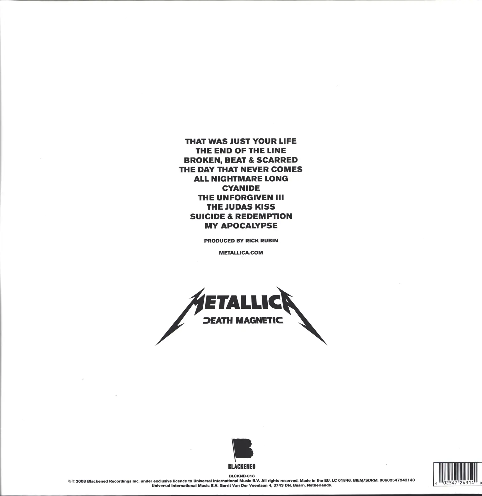 Metallica: Death Magnetic, 2×LP (Vinyl)