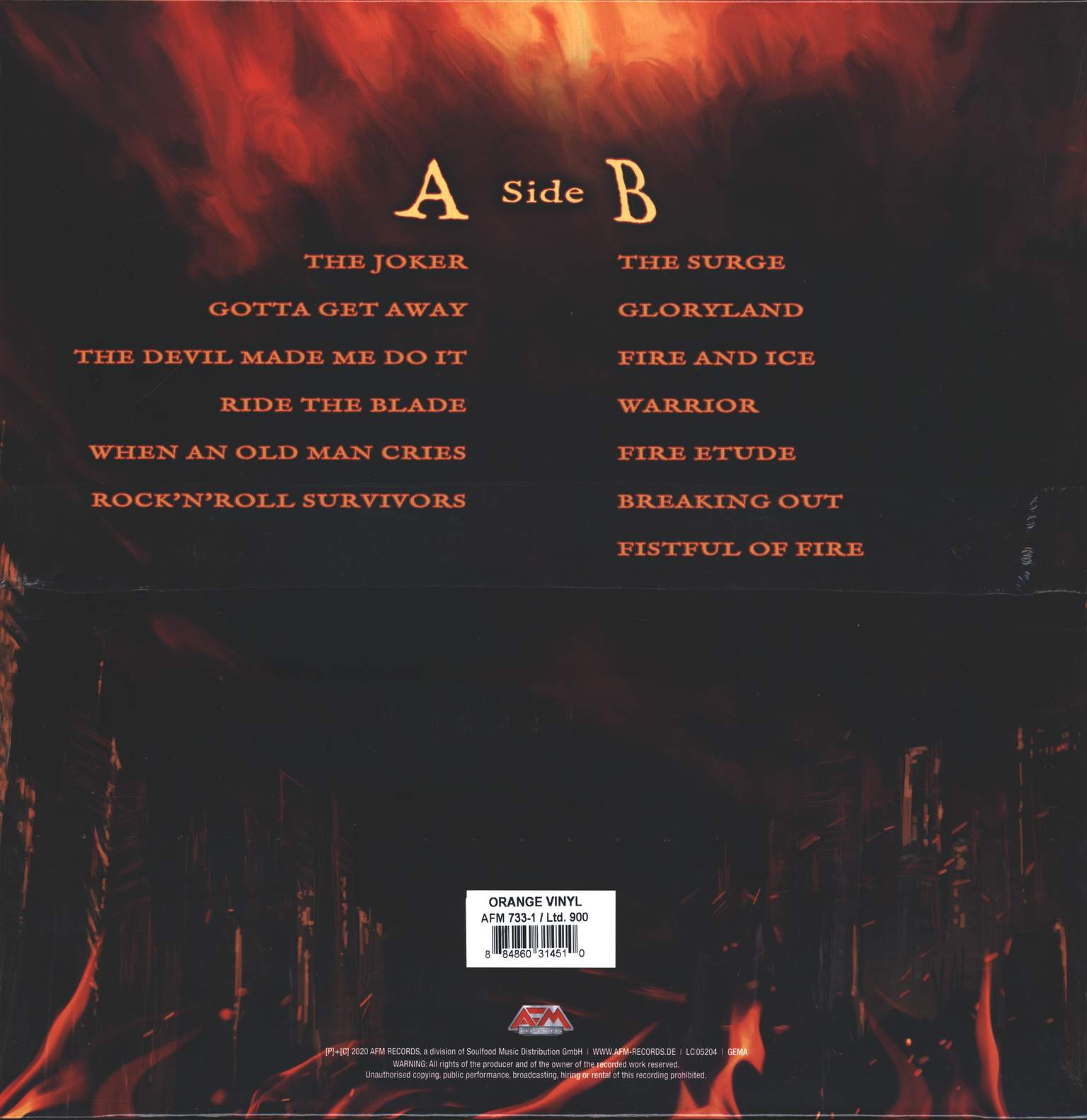 Bonfire: Fistful Of Fire, LP (Vinyl)