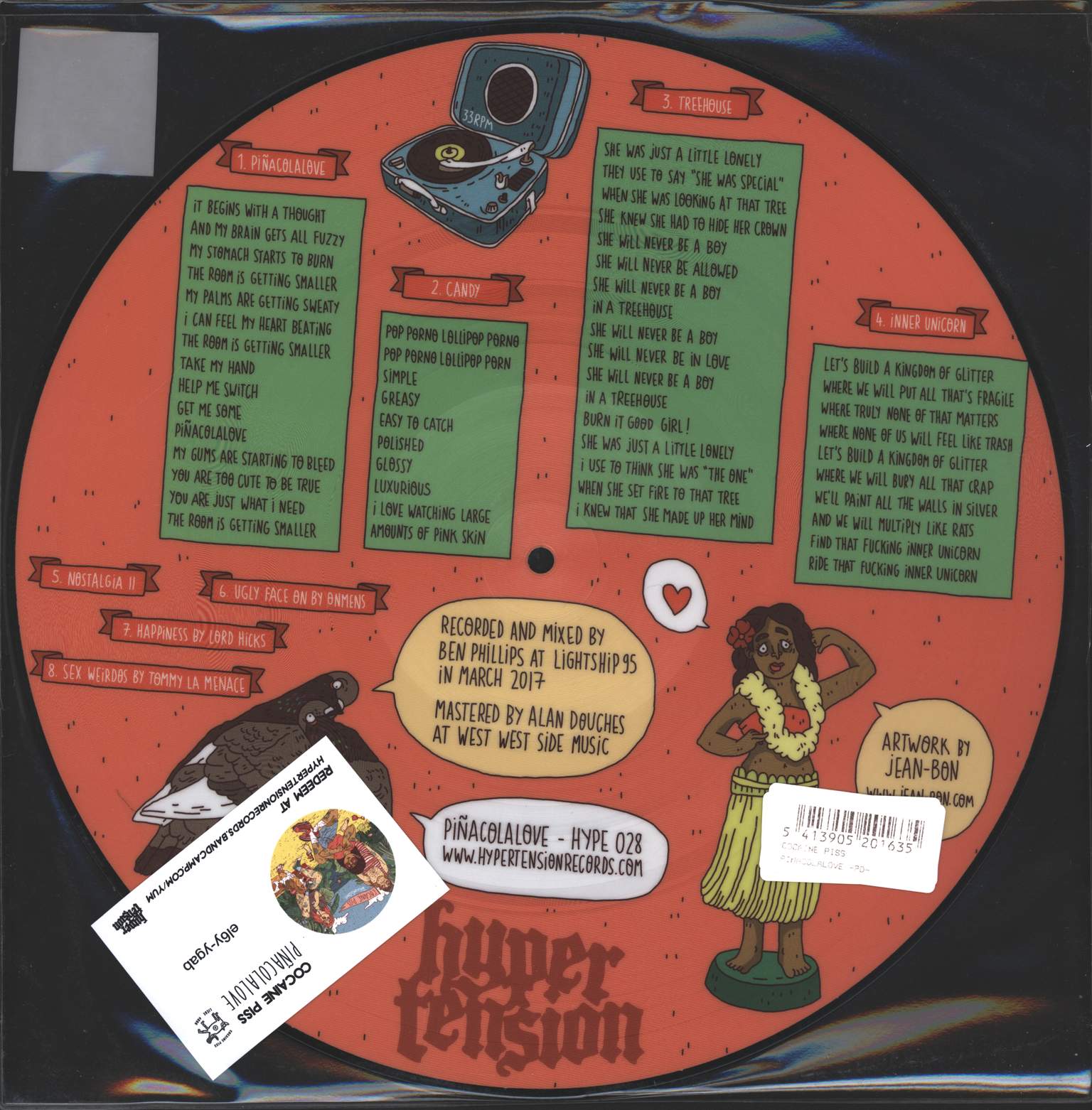 Cocaine Piss: Piñacolalove, 12" Maxi Single (Vinyl)