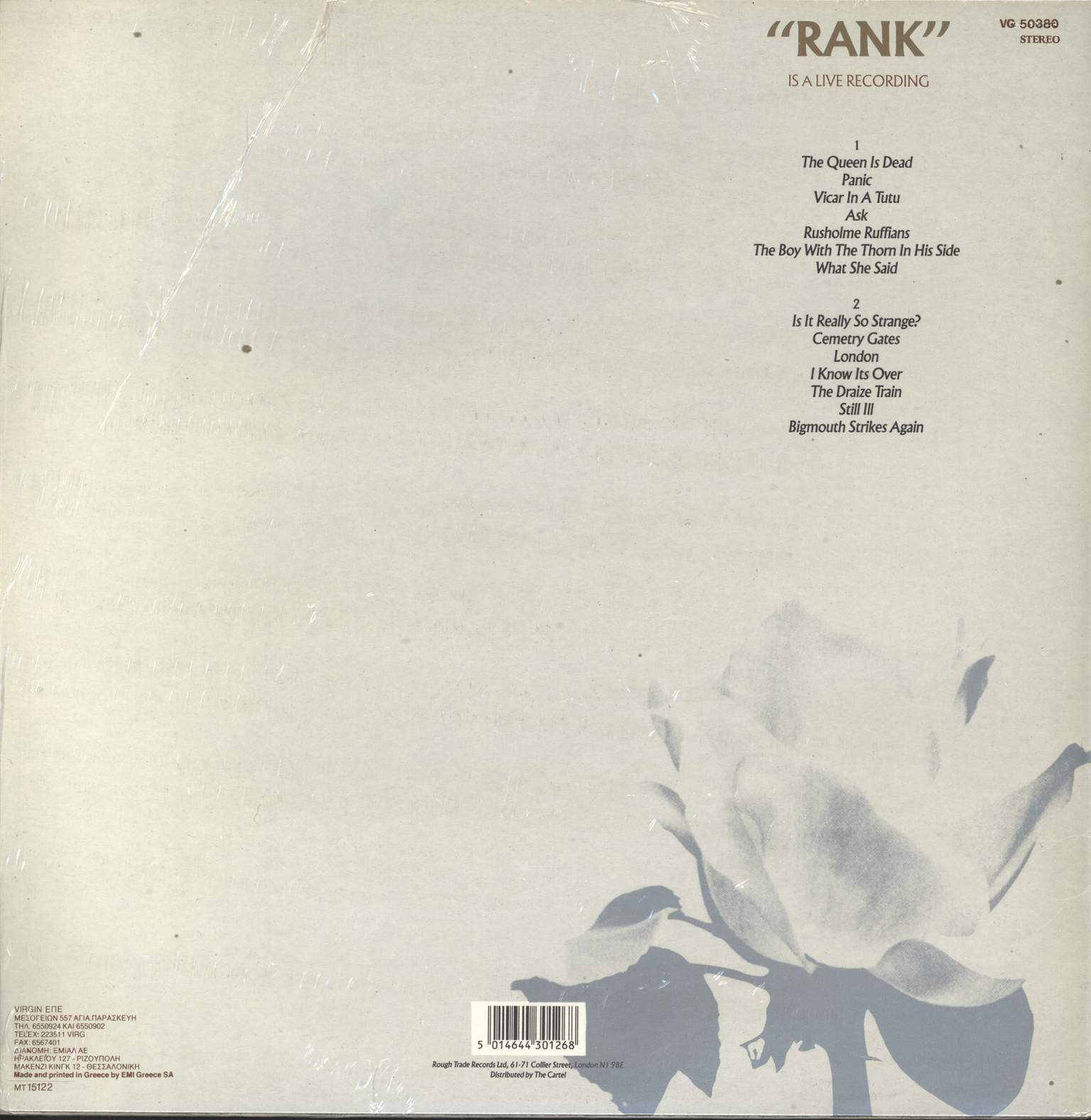 The Smiths: Rank, LP (Vinyl)