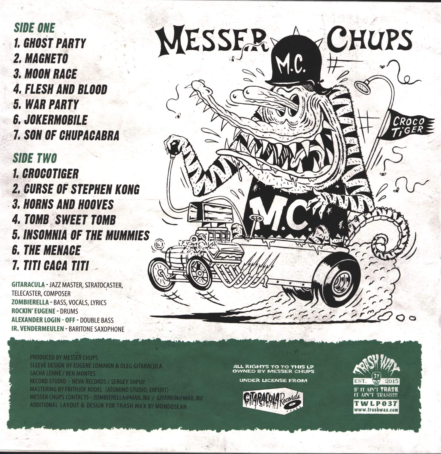 Messer Chups: The Incredible Crocotiger, LP (Vinyl)