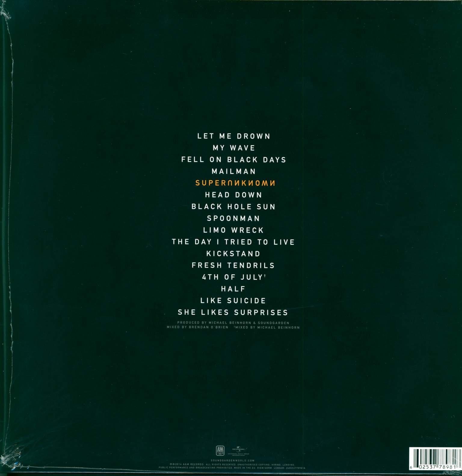 Soundgarden: Superunknown, 2×LP (Vinyl)