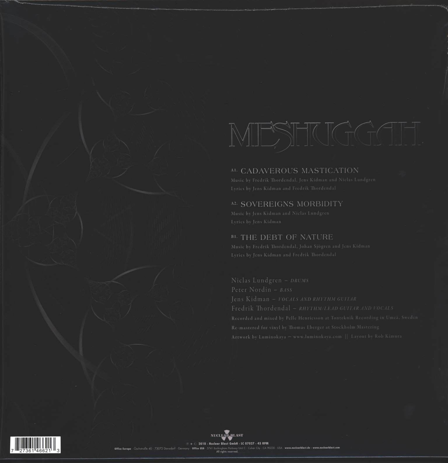Meshuggah: Meshuggah, 12" Maxi Single (Vinyl)
