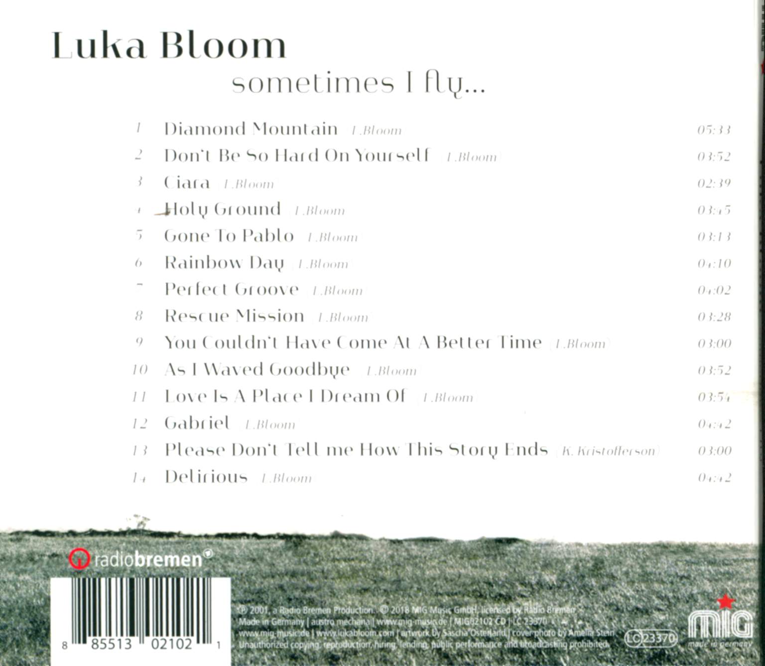 Luka Bloom: Sometimes I Fly... Live In Bremen 2001, CD