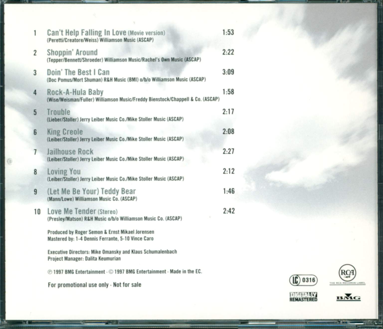 Elvis Presley: Off-Camera - Sampler, CD