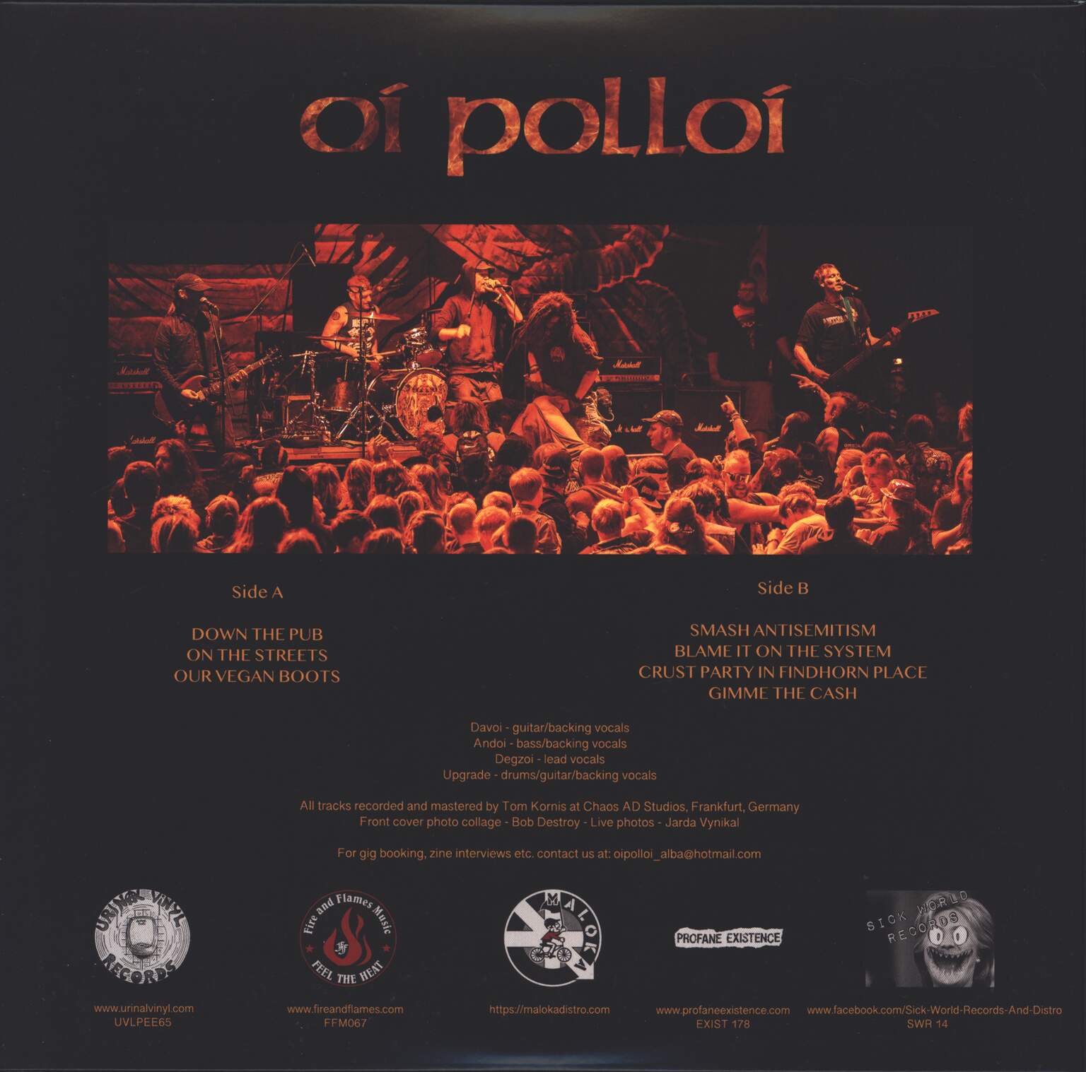 Oi Polloi: Blame It On The System, 10" Vinyl EP