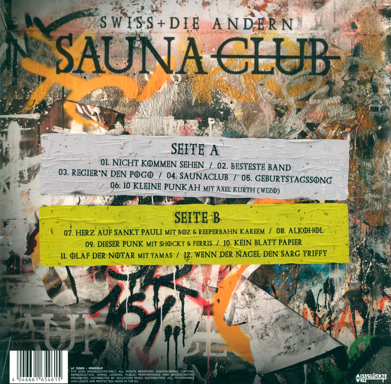 Swiss & Die Andern: Saunaclub, LP (Vinyl)