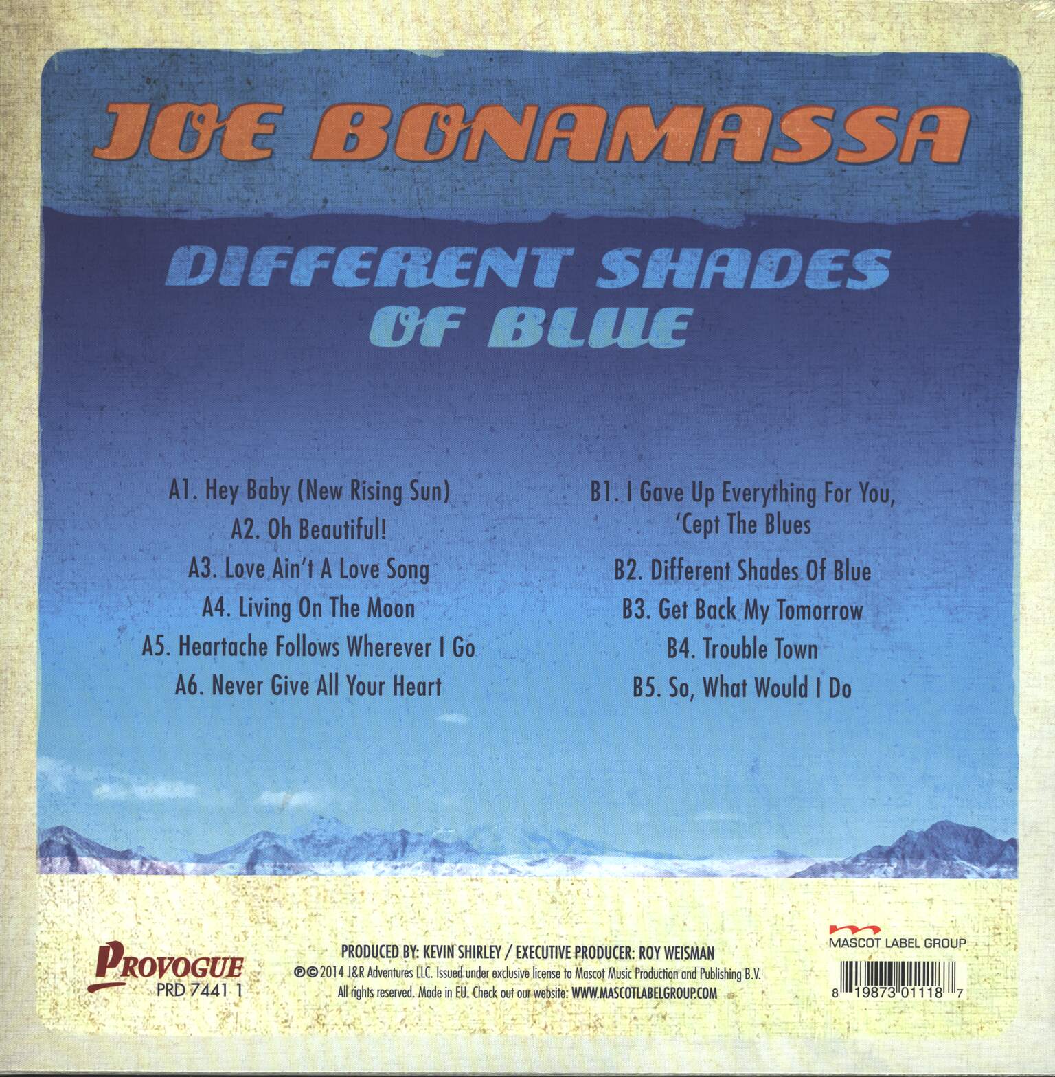 Joe Bonamassa: Different Shades Of Blue, LP (Vinyl)